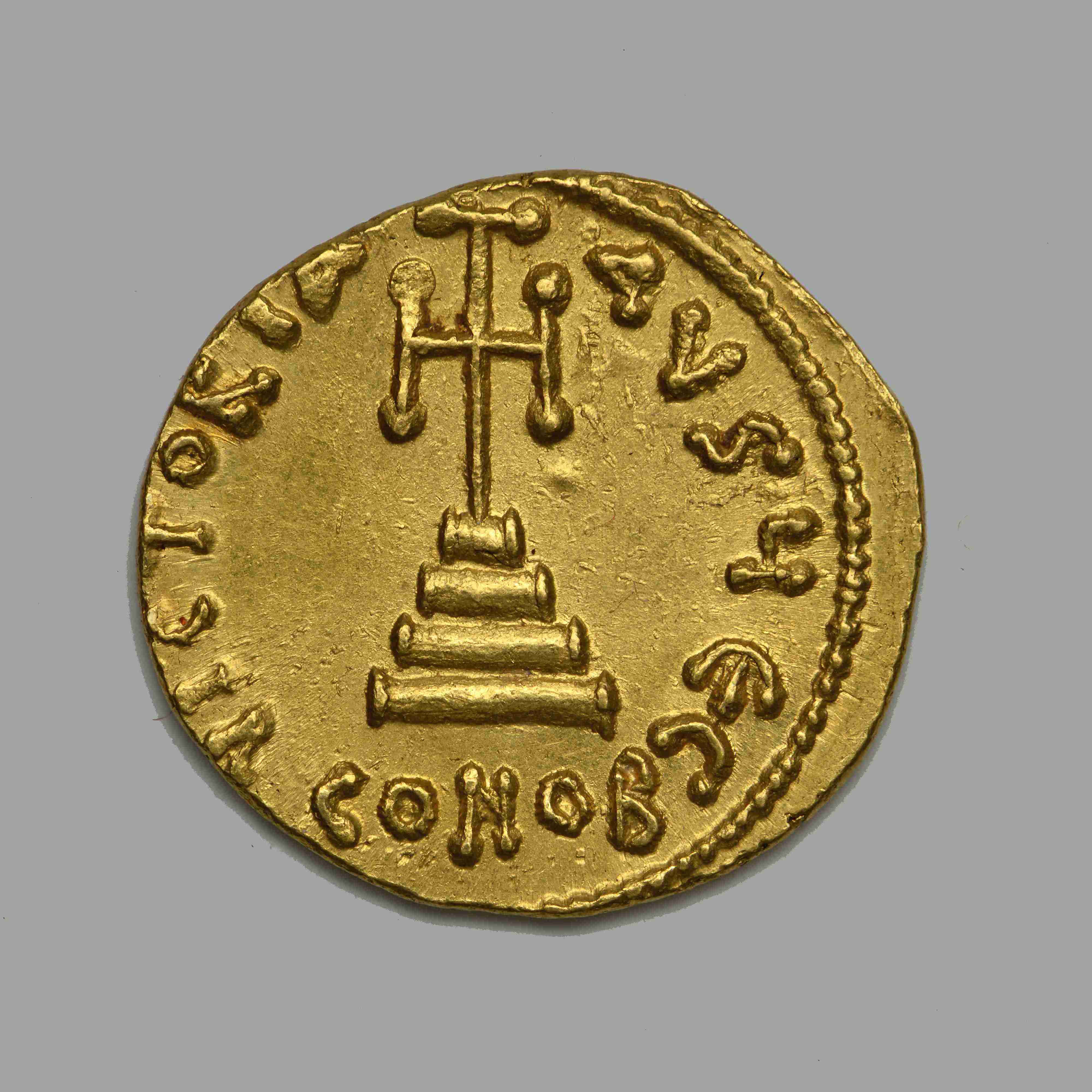Tiberios III — Solidus (Constantinople, 698), реверс, do_byzant