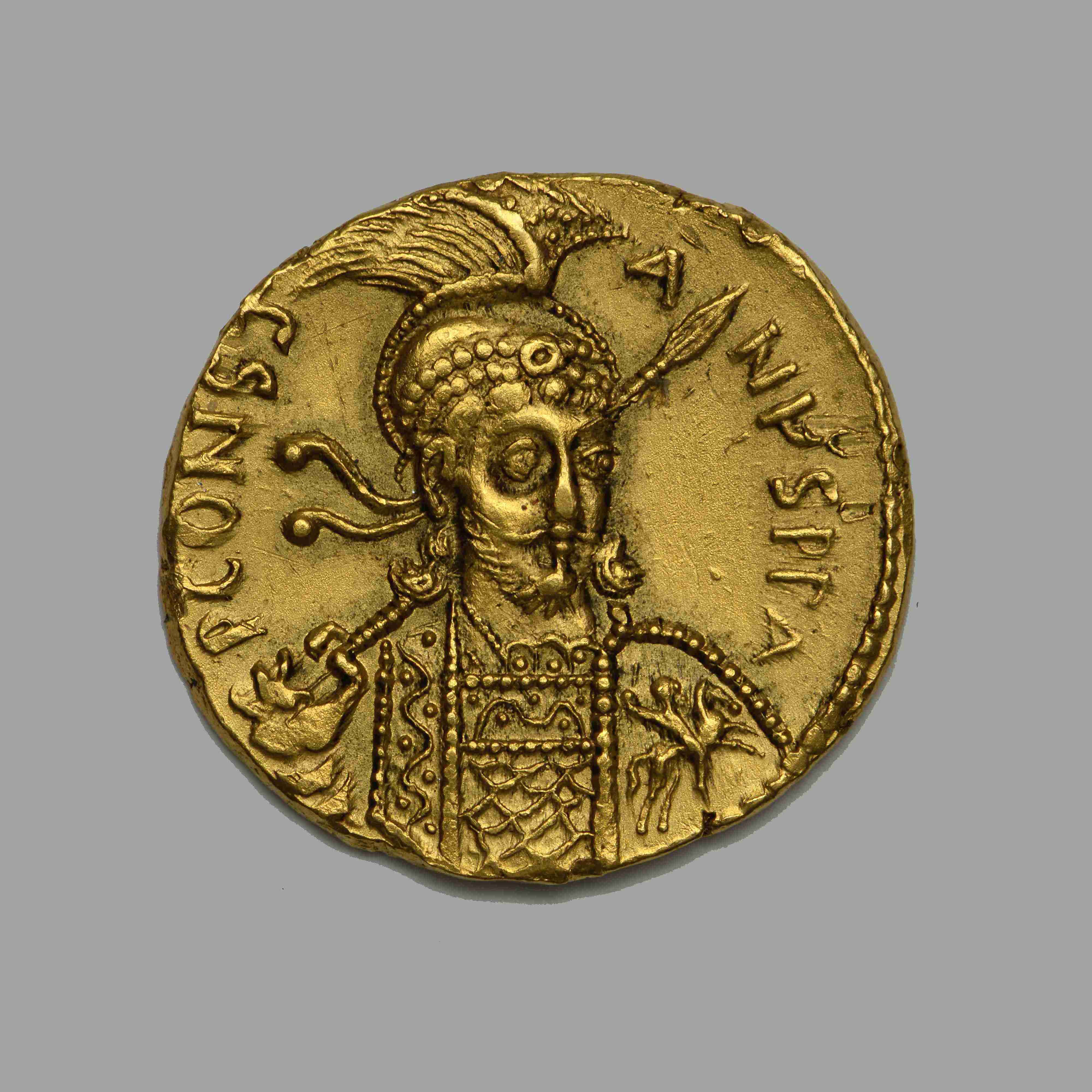 Constantine IV — Solidus (Constantinople), аверс, do_byzant
