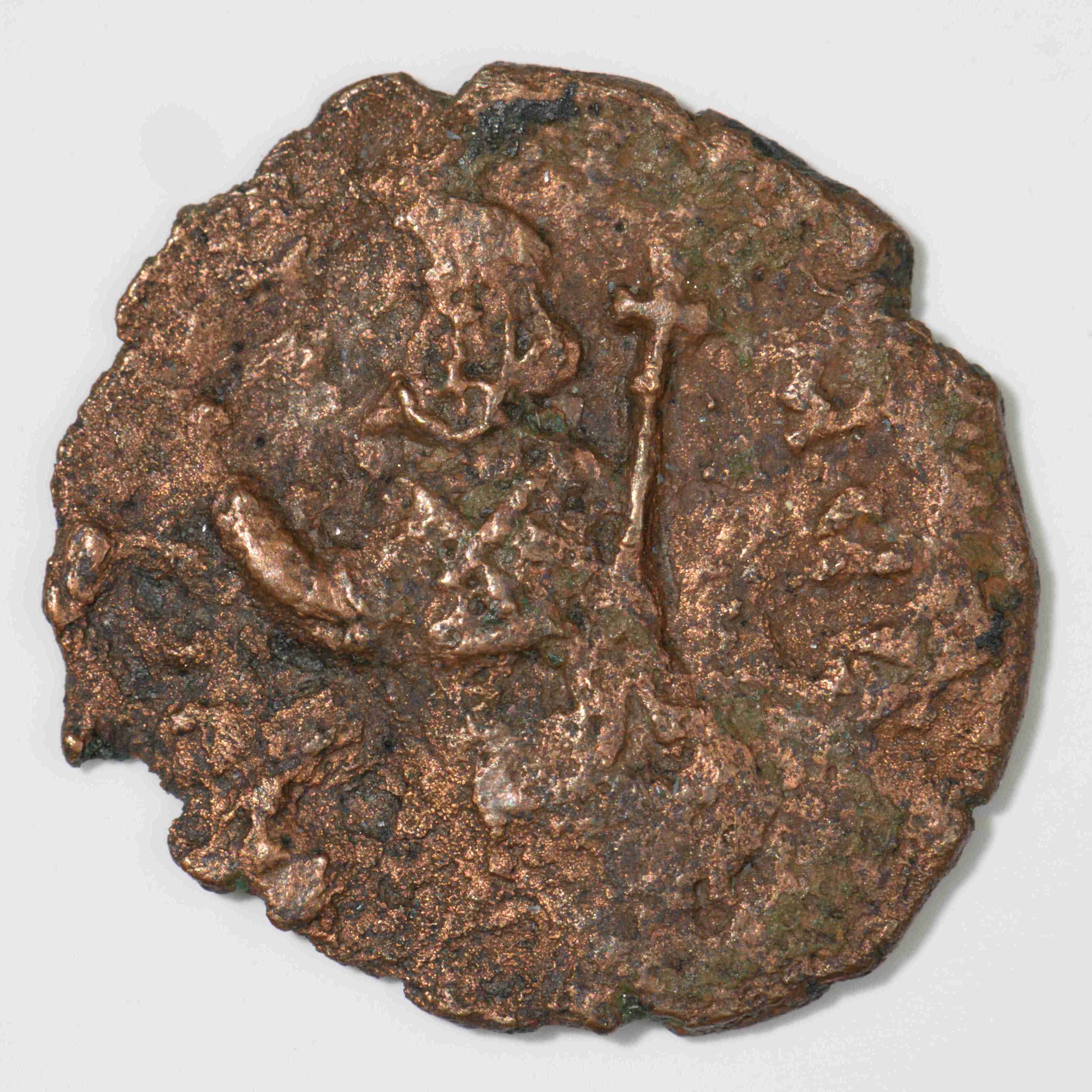 Leo III — Follis (Constantinople, 717), аверс, do_byzant