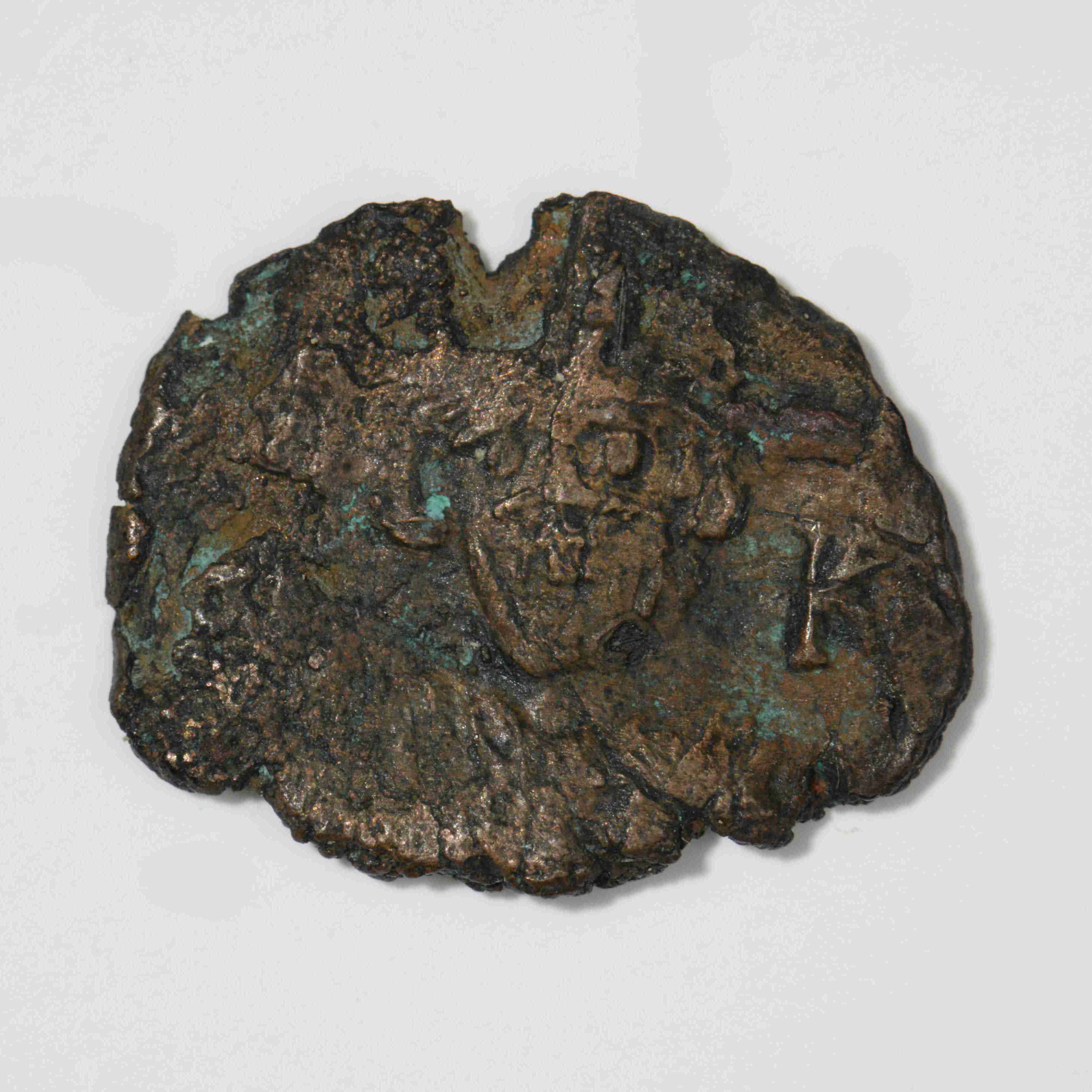 Constans II — Half Follis (Constantinople, 665), аверс, do_byzant