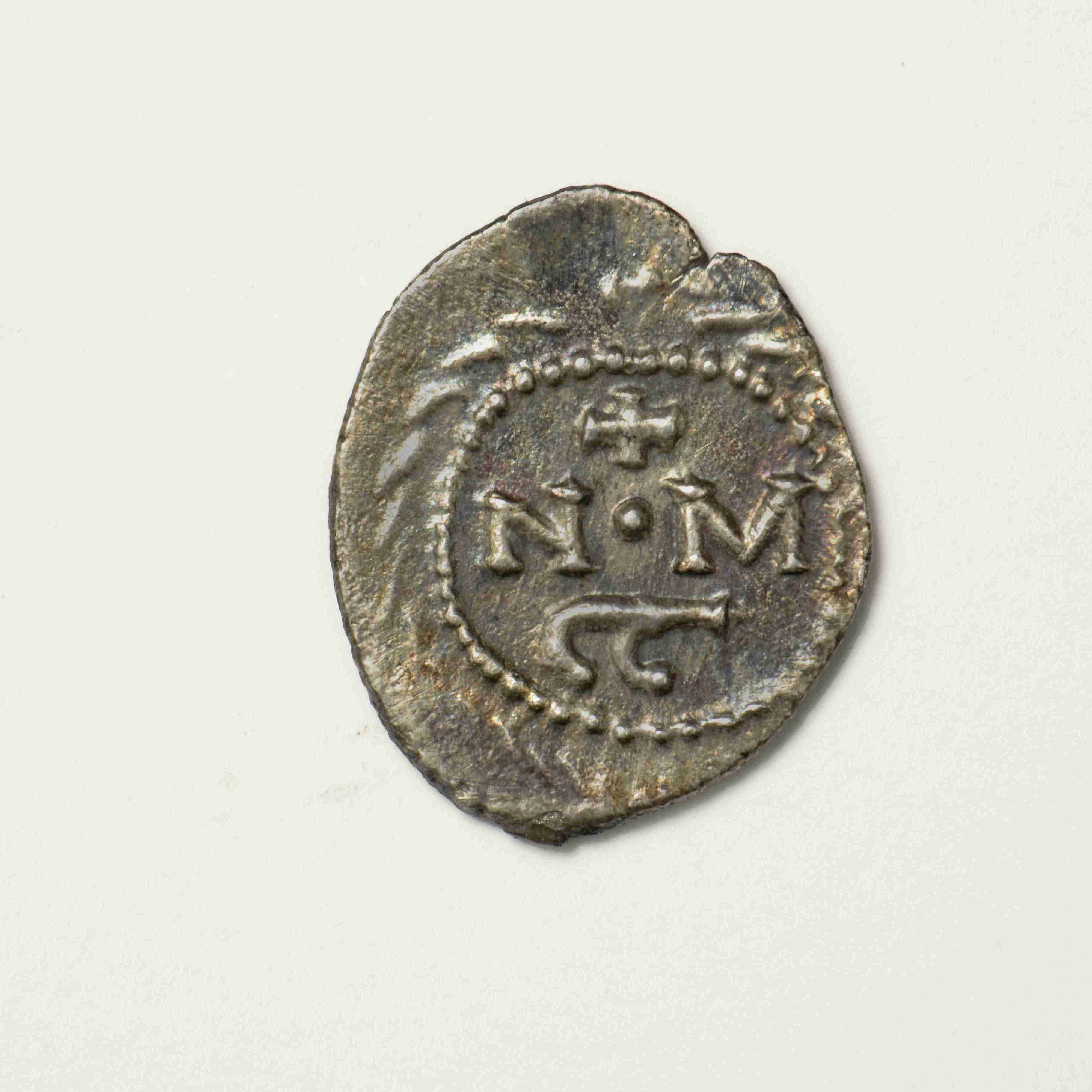 reverse Theodosius II — Light Third Siliqua (Carthage, 592)