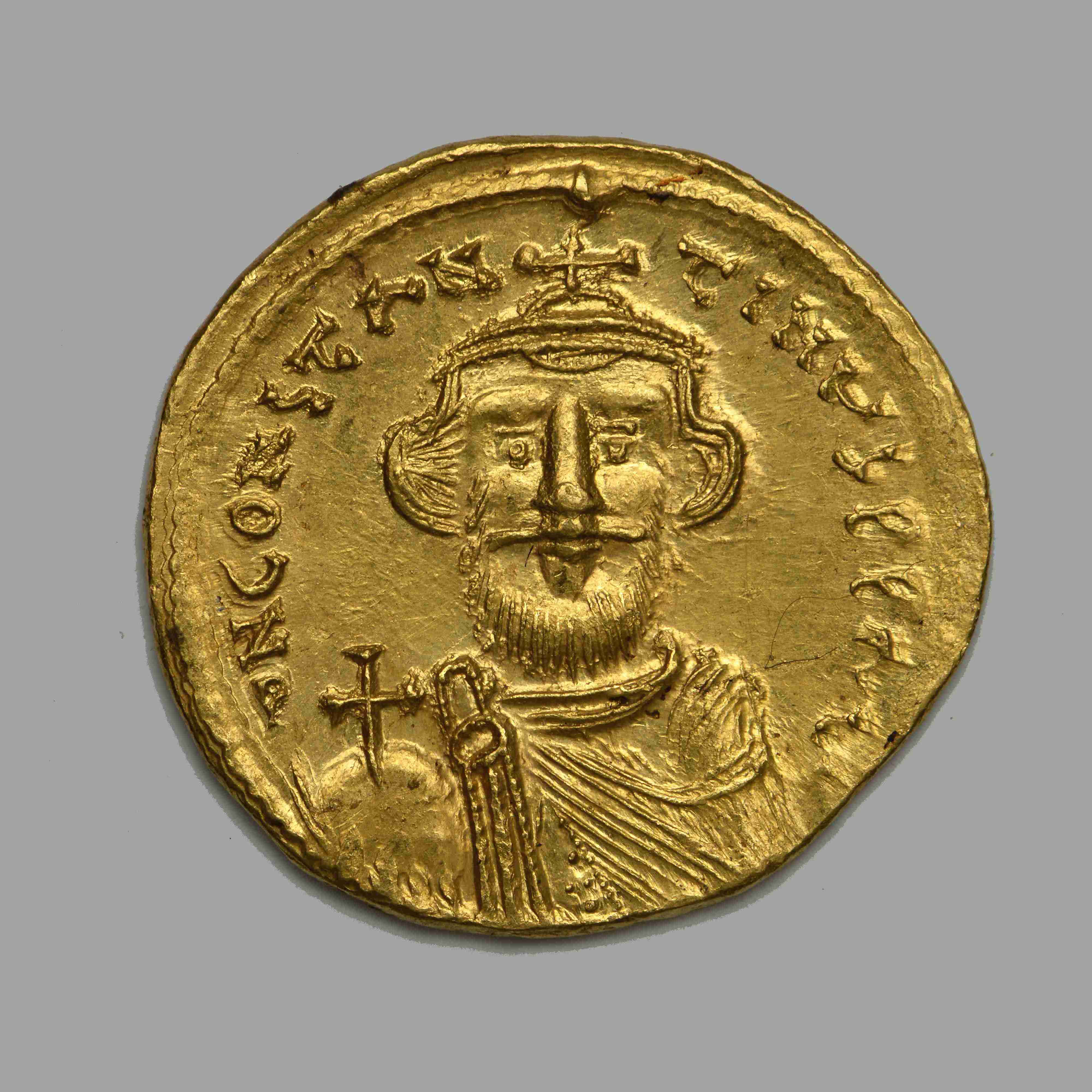 Constans II — Solidus (Constantinople, 642), аверс, do_byzant