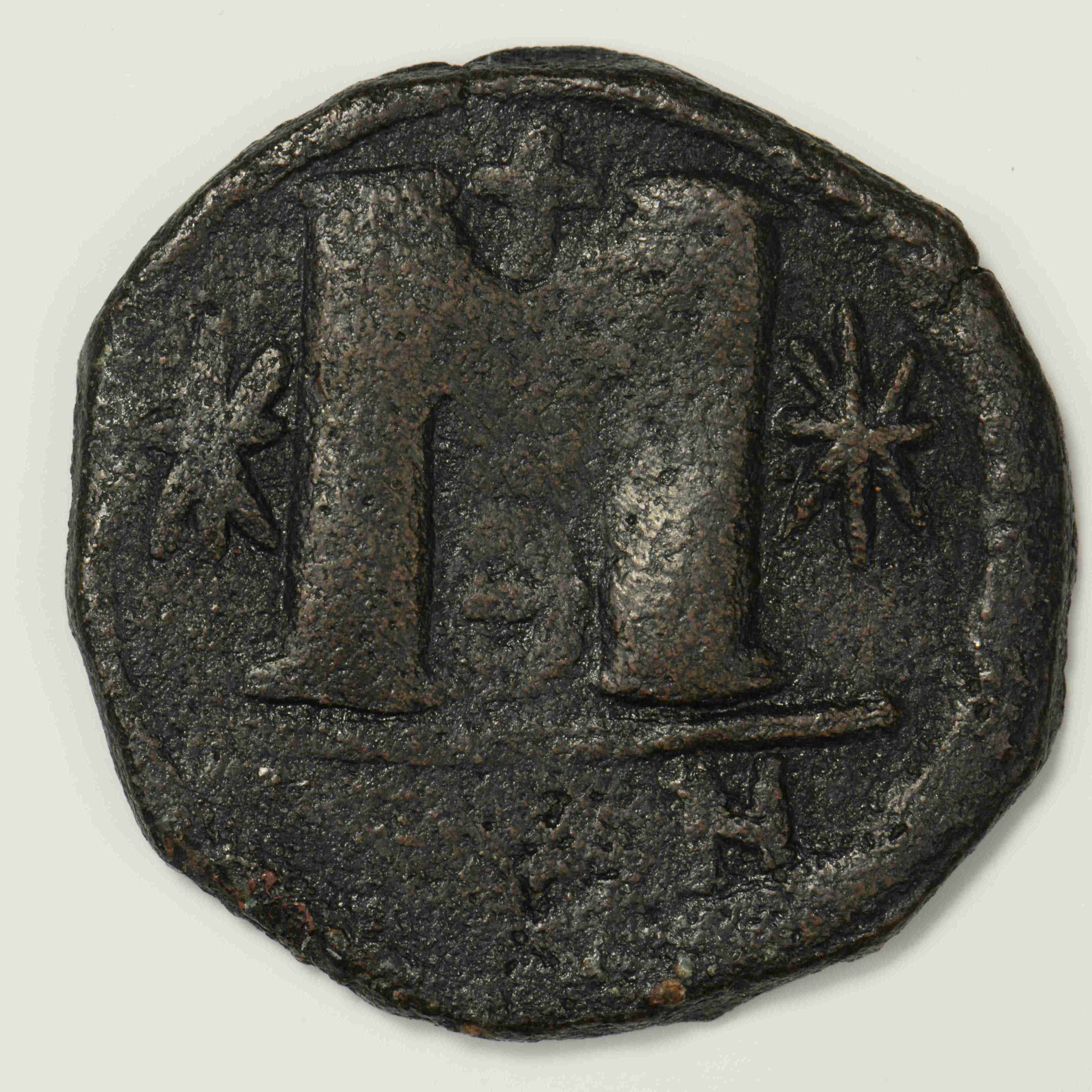 Justin I — Follis (Constantinople, 518), реверс, do_byzant