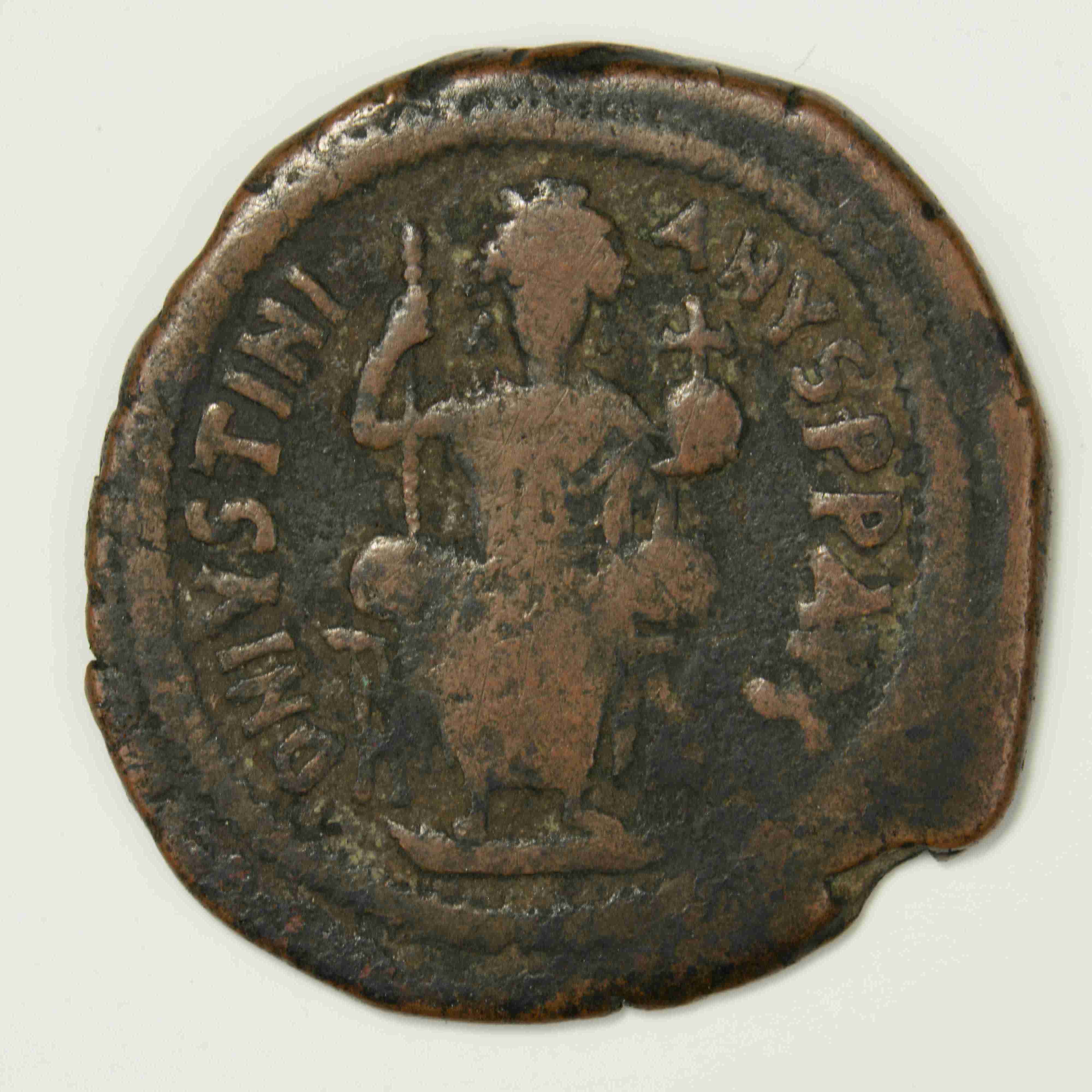 Justinian I — Follis (Antioch, 560–561), аверс, do_byzant