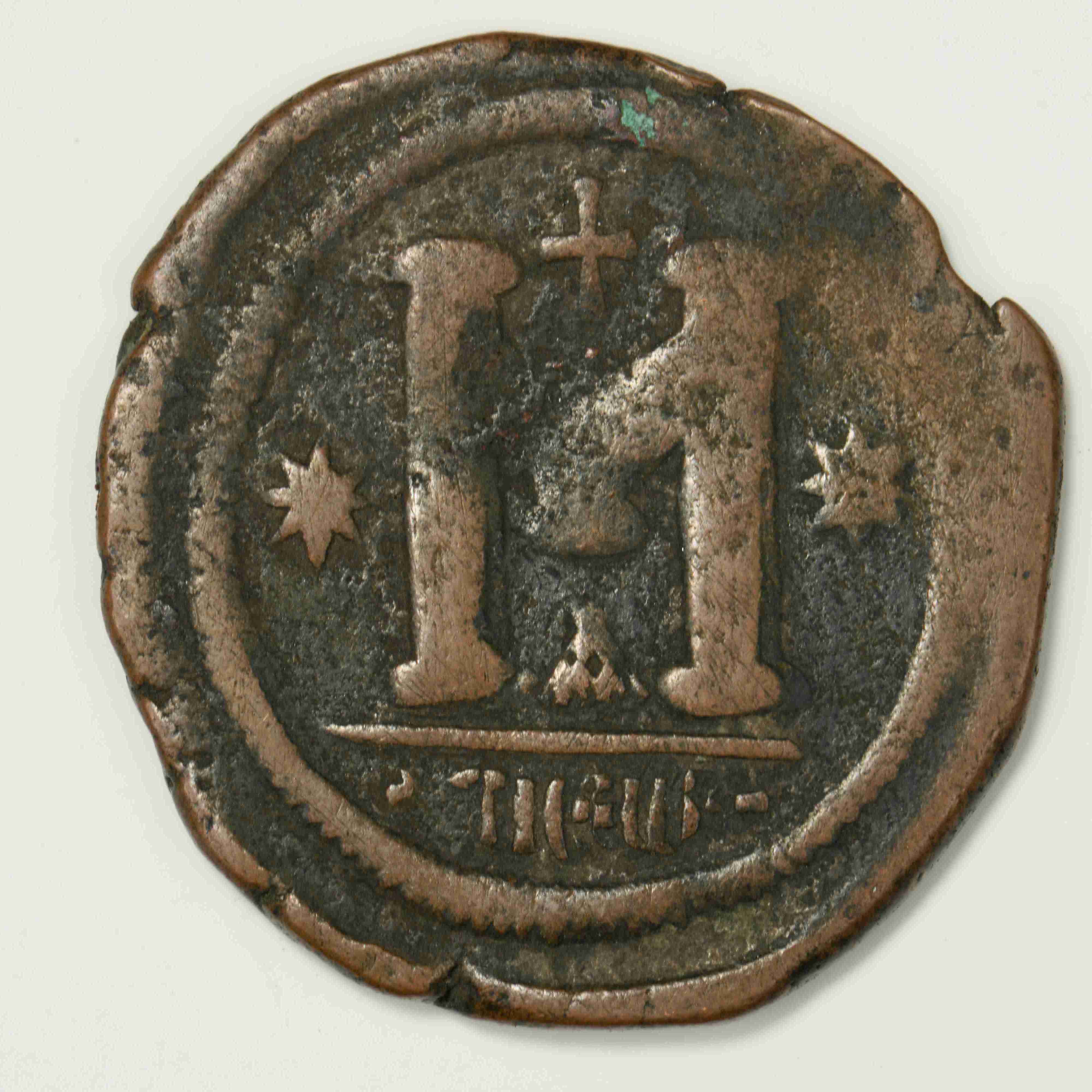 Justinian I — Follis (Antioch, 560–561), реверс, do_byzant