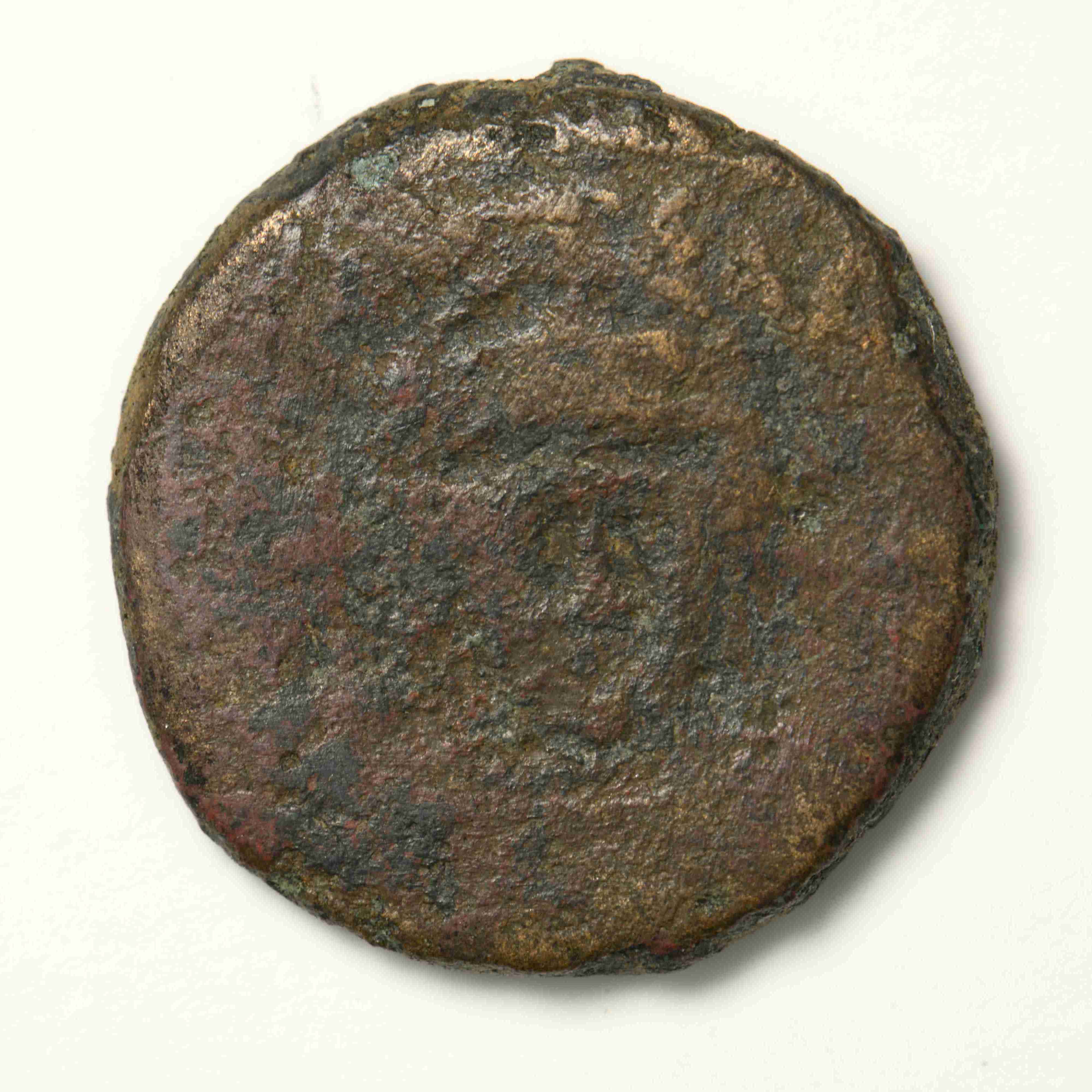 obverse Heraclius — Half Follis (Carthage, 611–612)