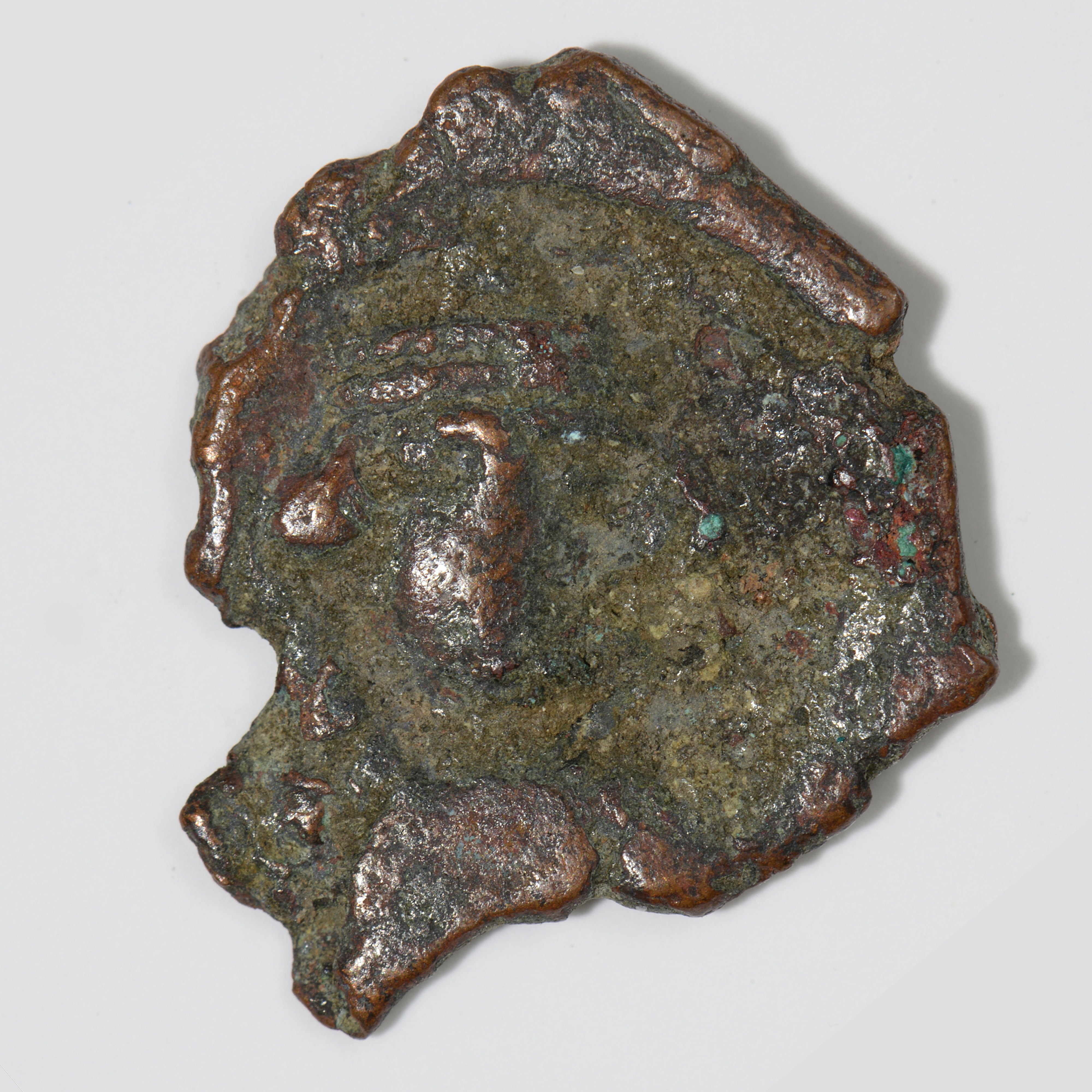Constans II — Half Follis (Constantinople, 665), аверс, do_byzant