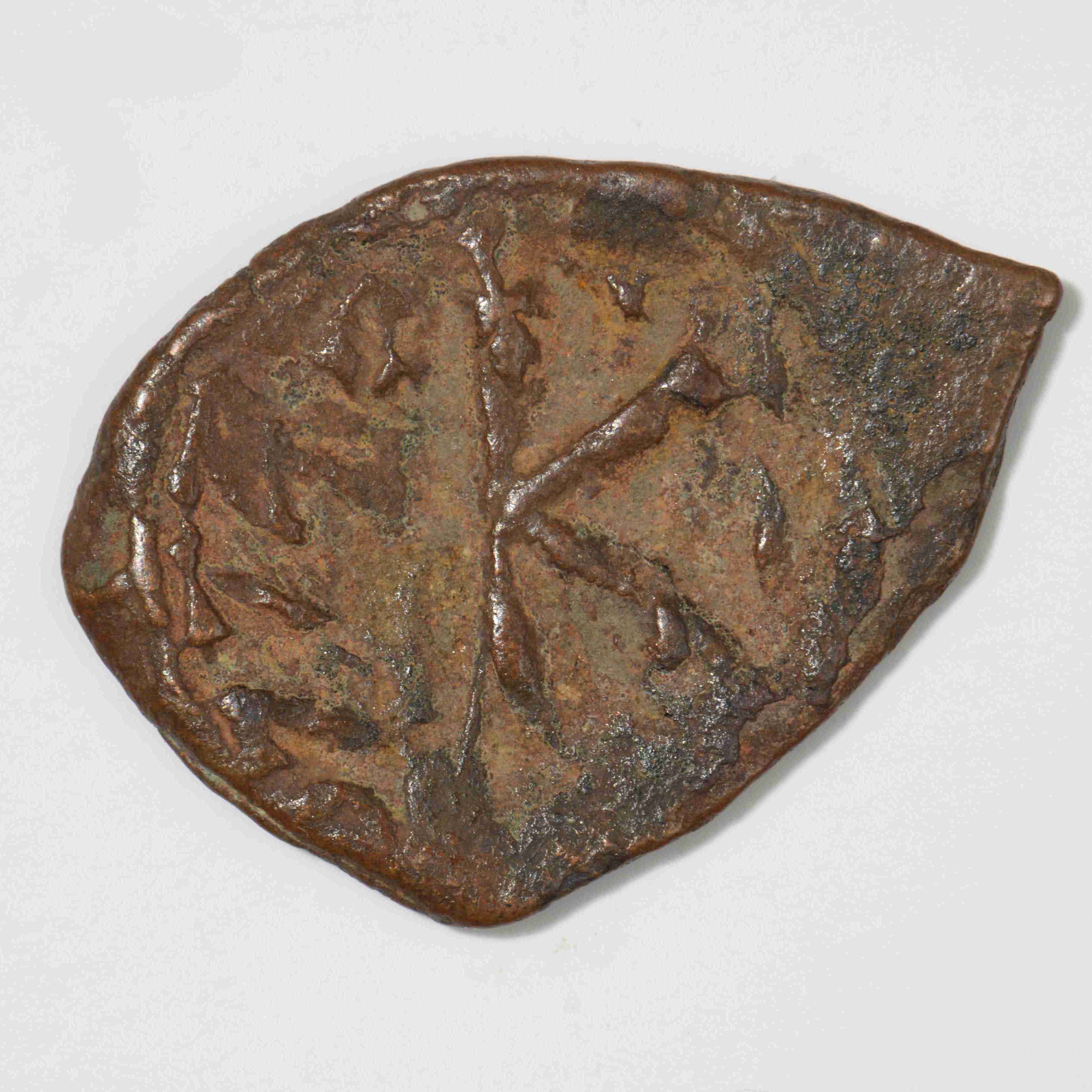 реверс Leontios — Half Follis (Constantinople, 695)