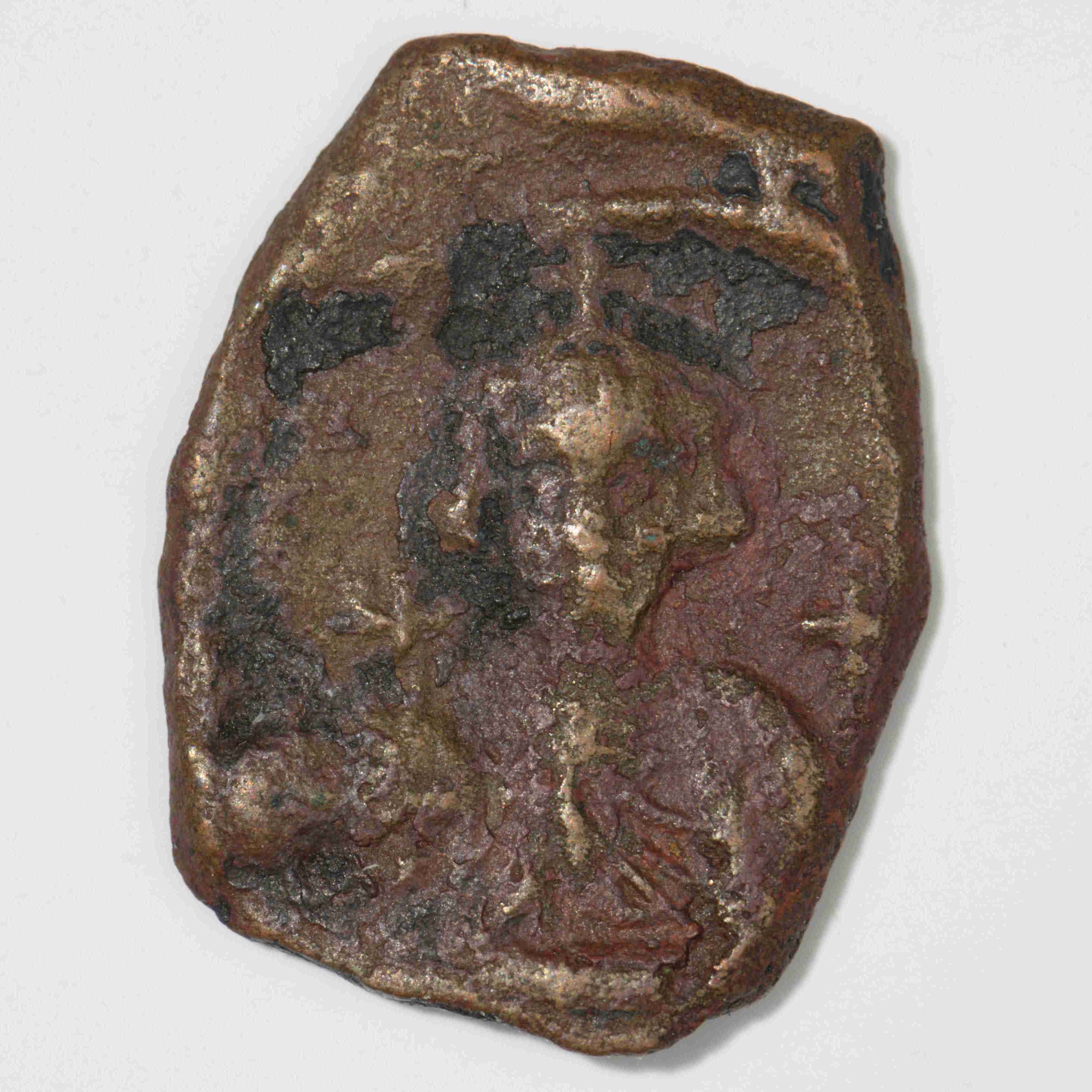 Justinian II — Half Follis (Constantinople, 685), аверс, do_byzant