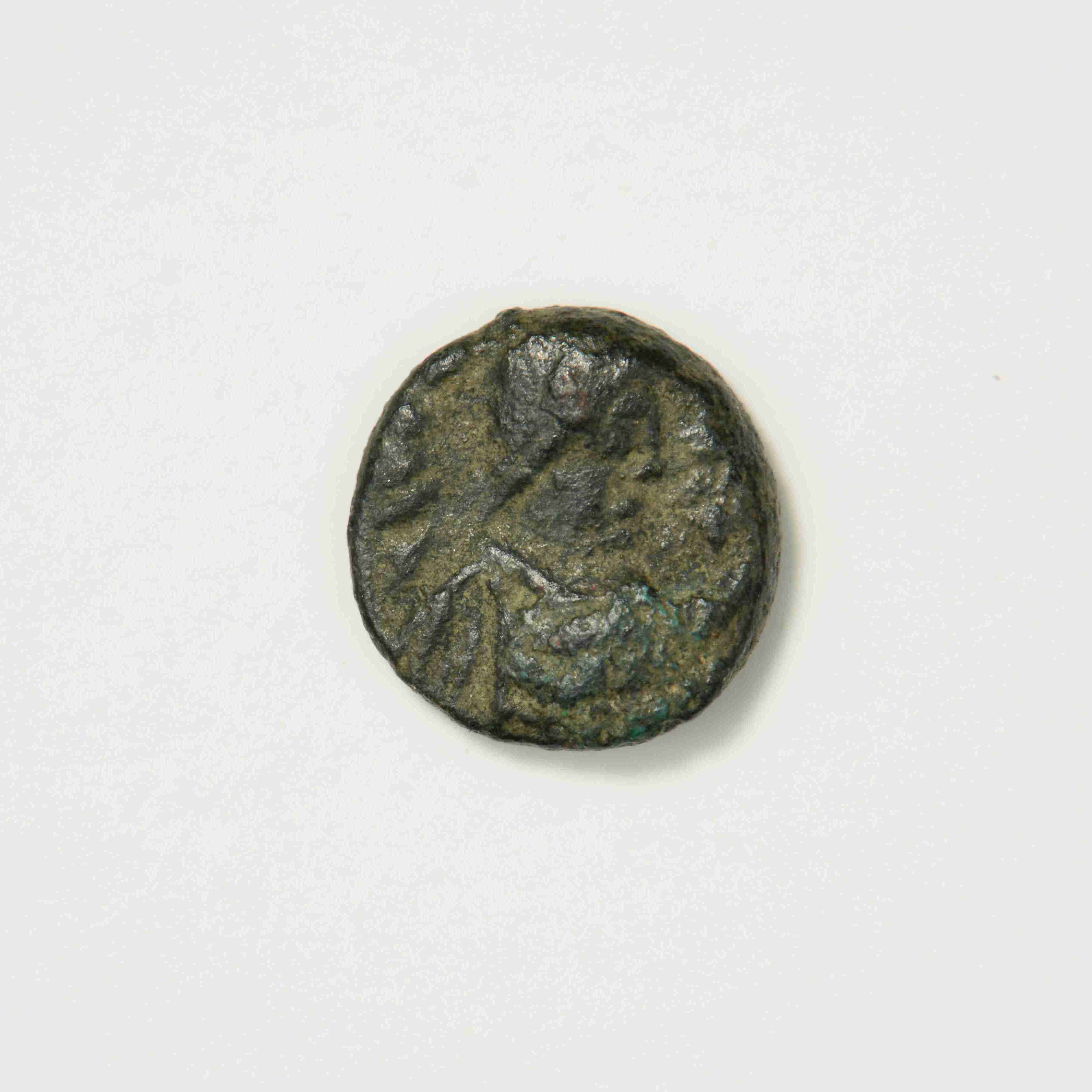 Justinian I — Nummus (Carthage, 527), аверс, do_byzant
