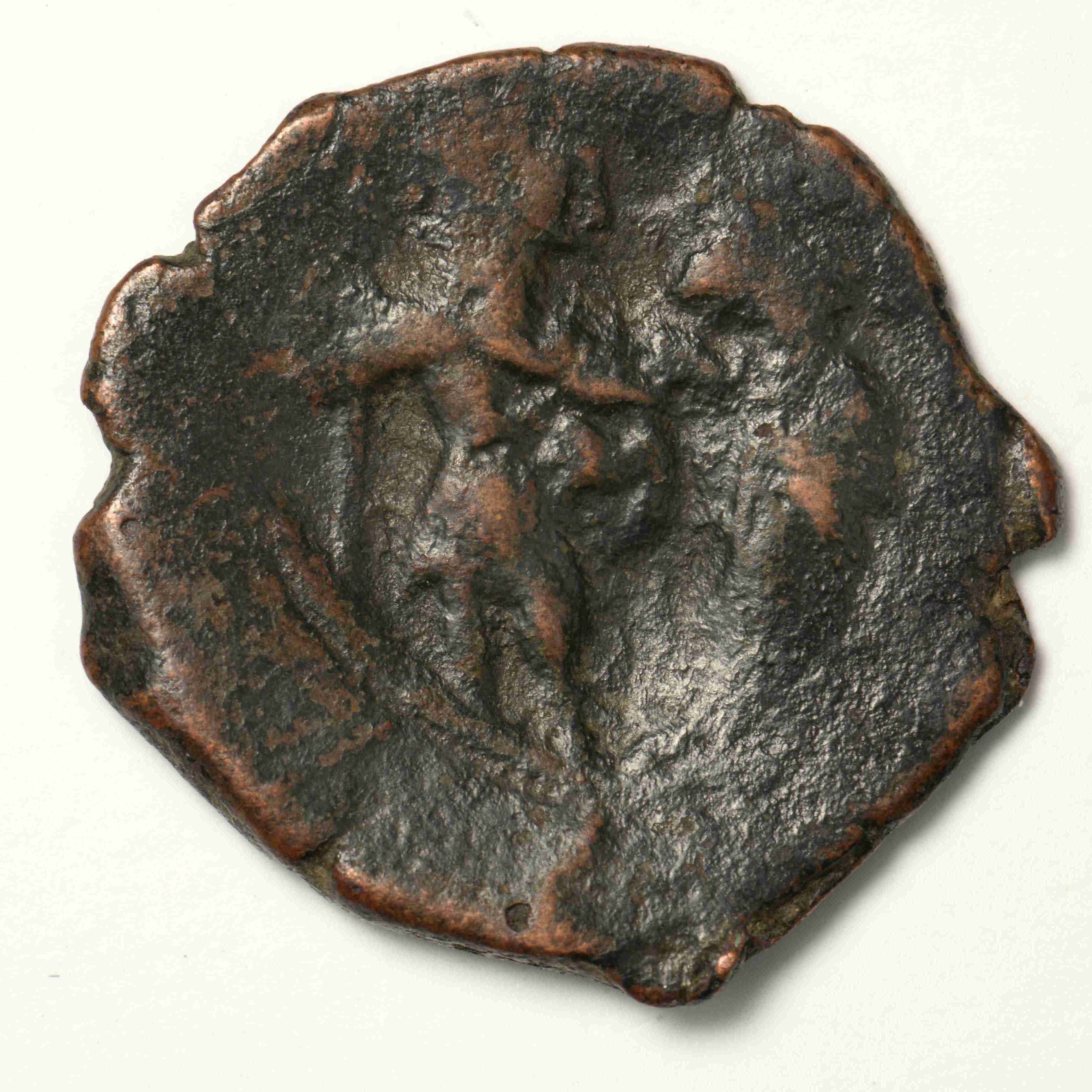 Heraclius — Follis (Constantinople, 639–640), аверс, do_byzant