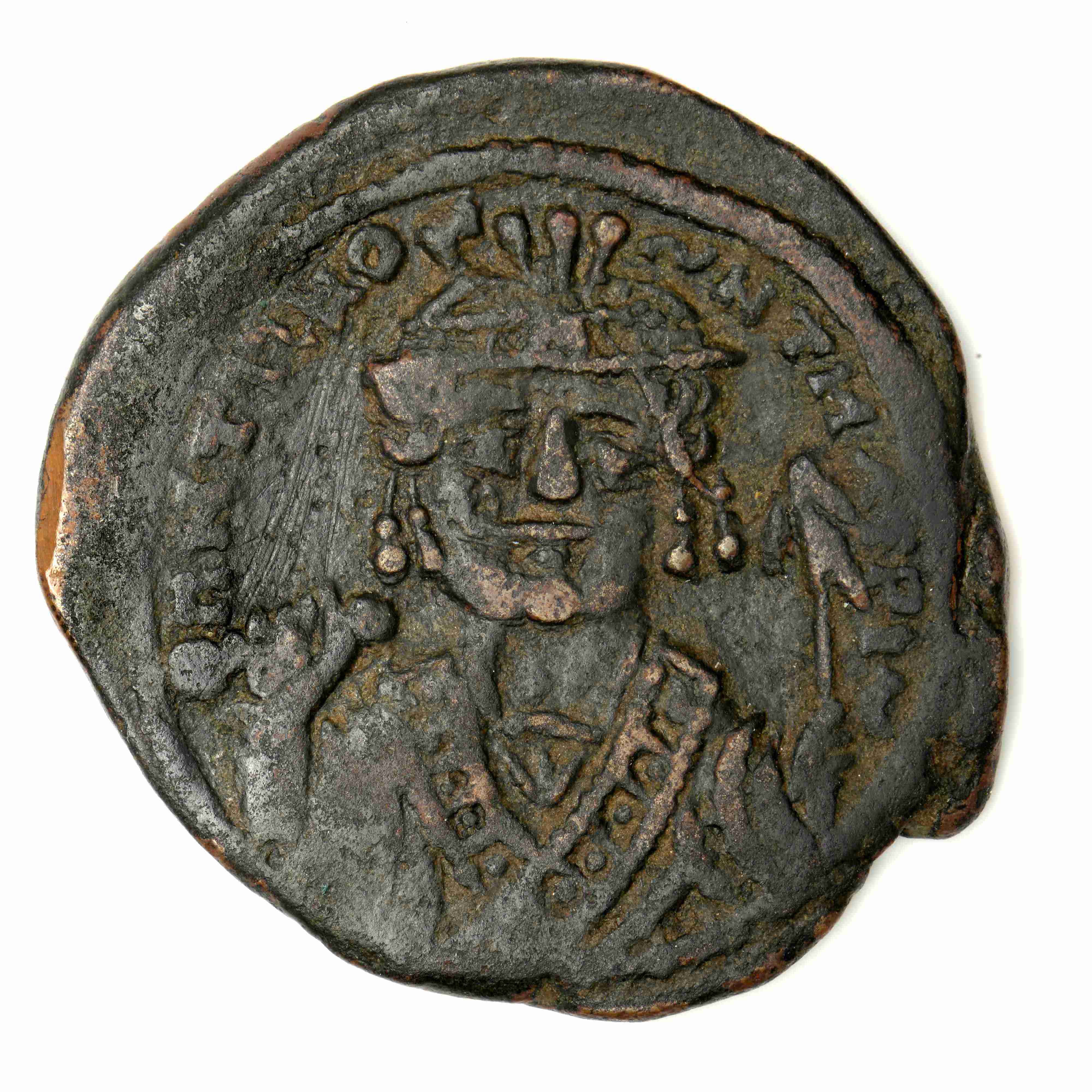 аверс Maurice Tiberius — Follis (Antioch, 585–586)