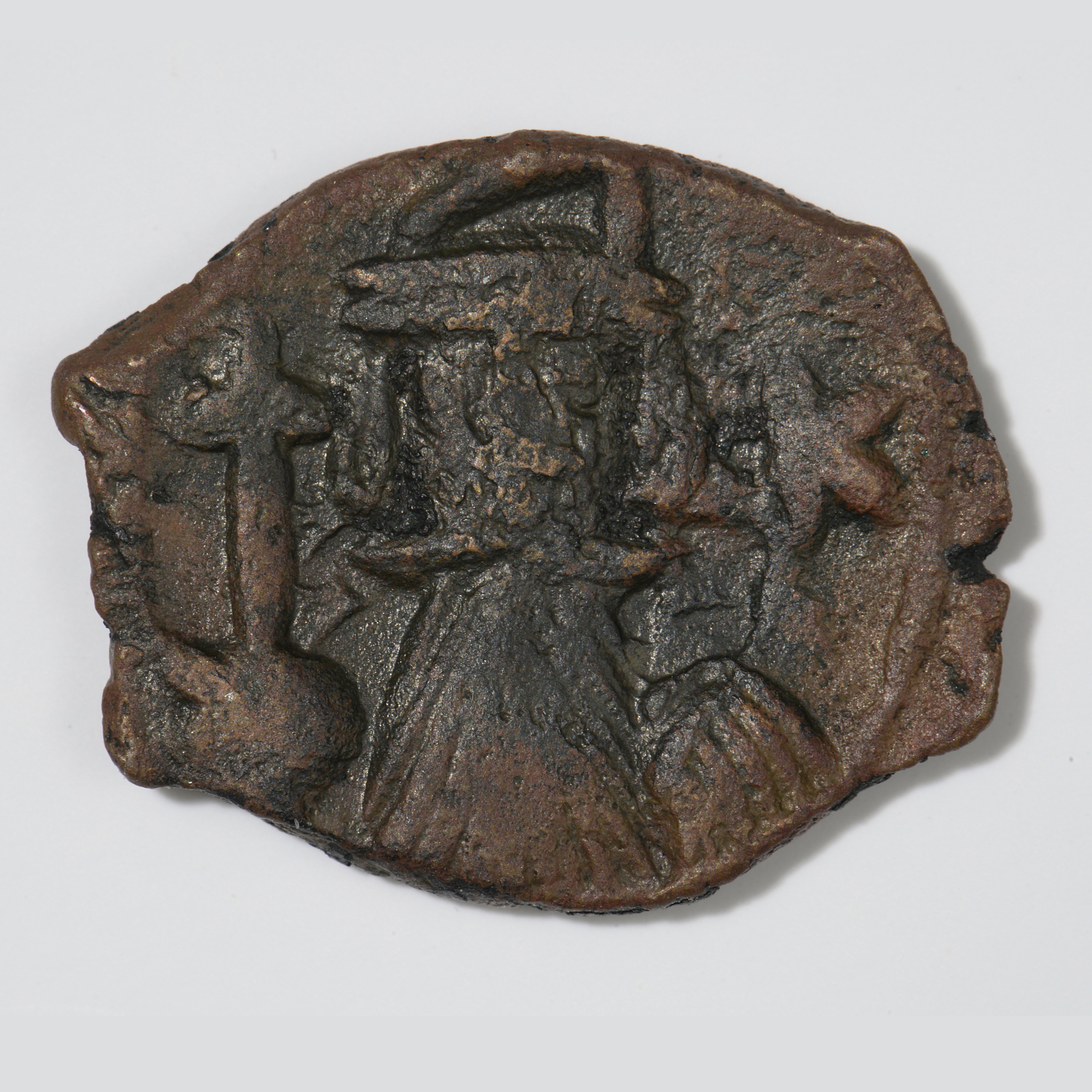 Constans II — Follis (Constantinople, 651–652), аверс, do_byzant
