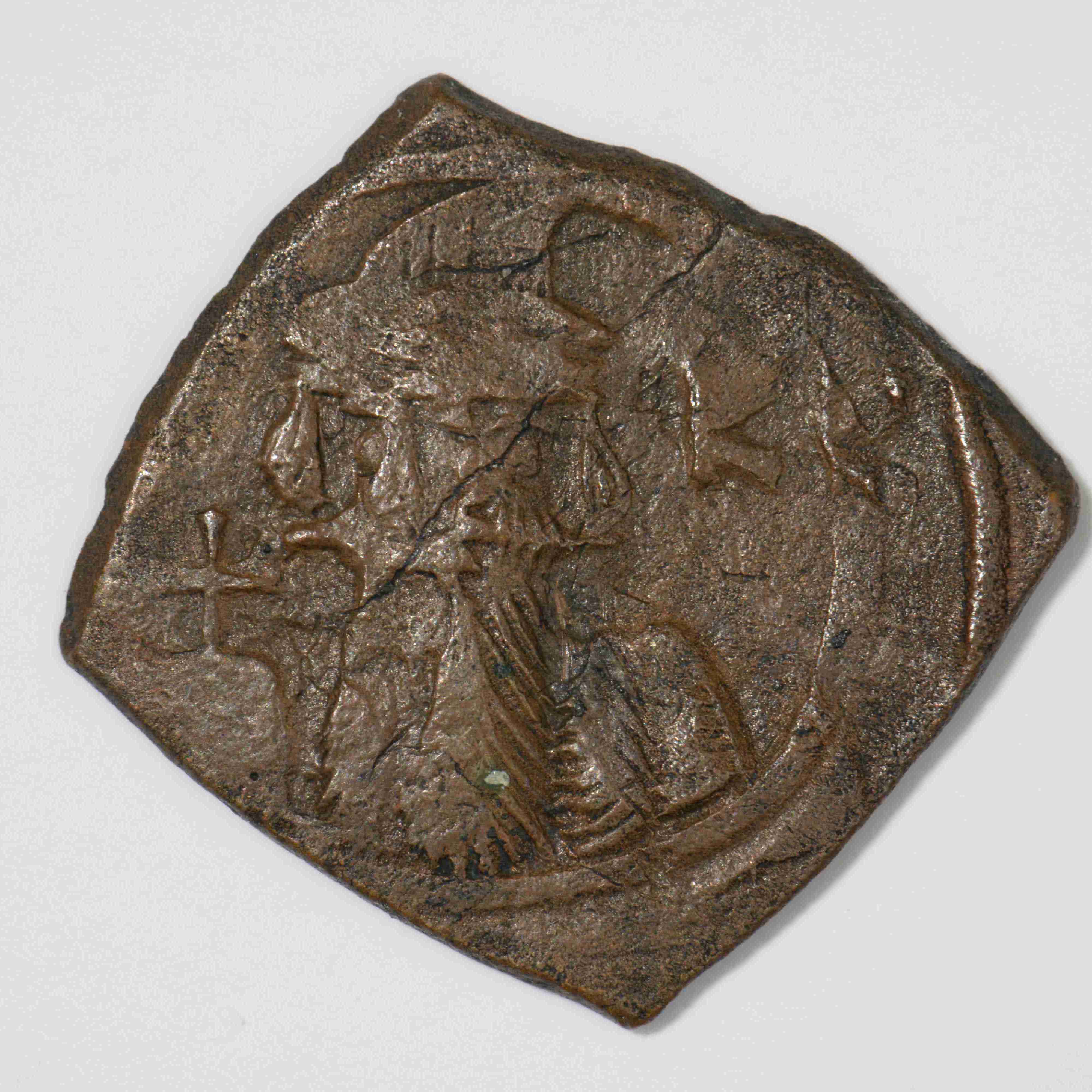 Constans II — Half Follis (Constantinople, 665), аверс, do_byzant