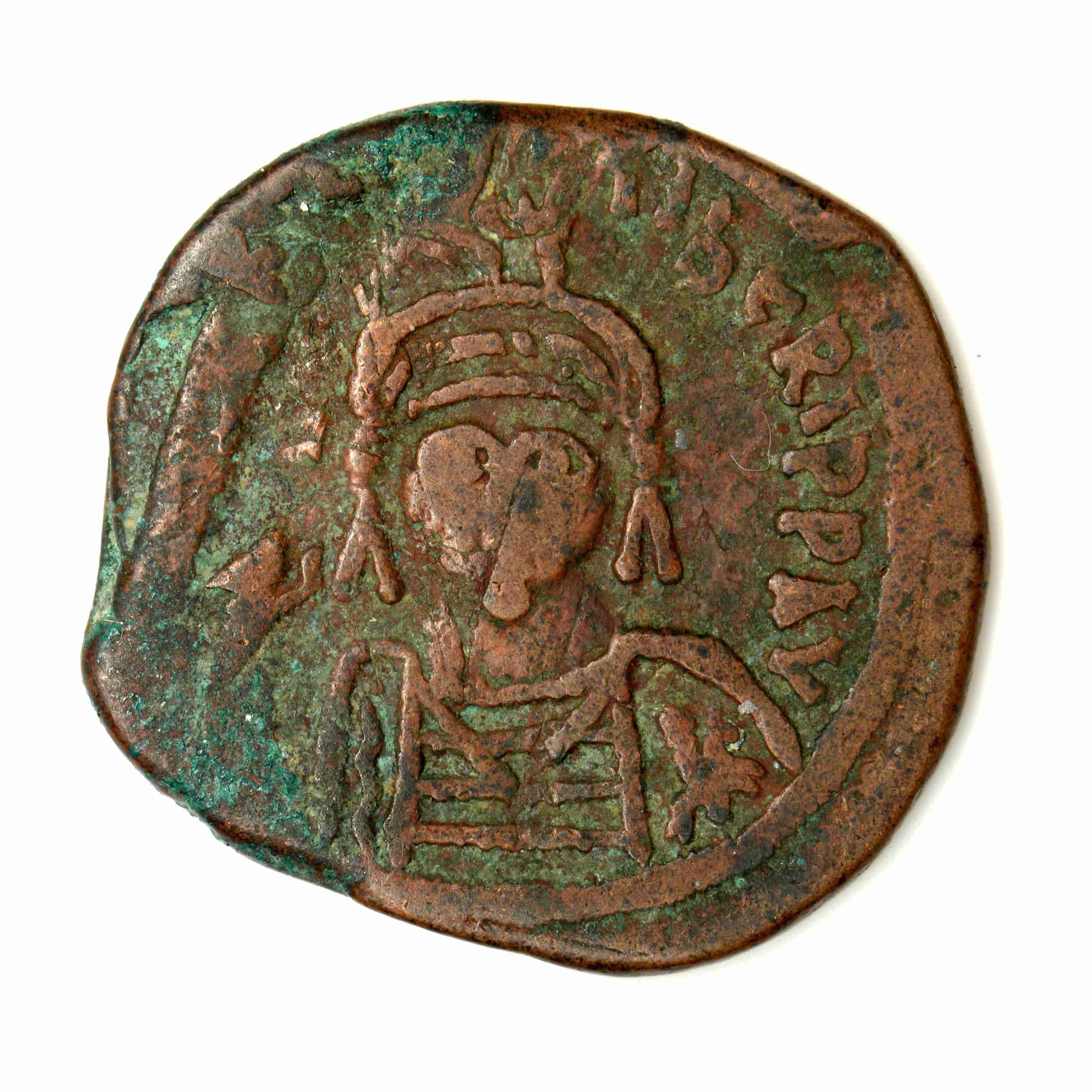 Maurice Tiberius — Follis (Kyzikos, 601–602), аверс, do_byzant