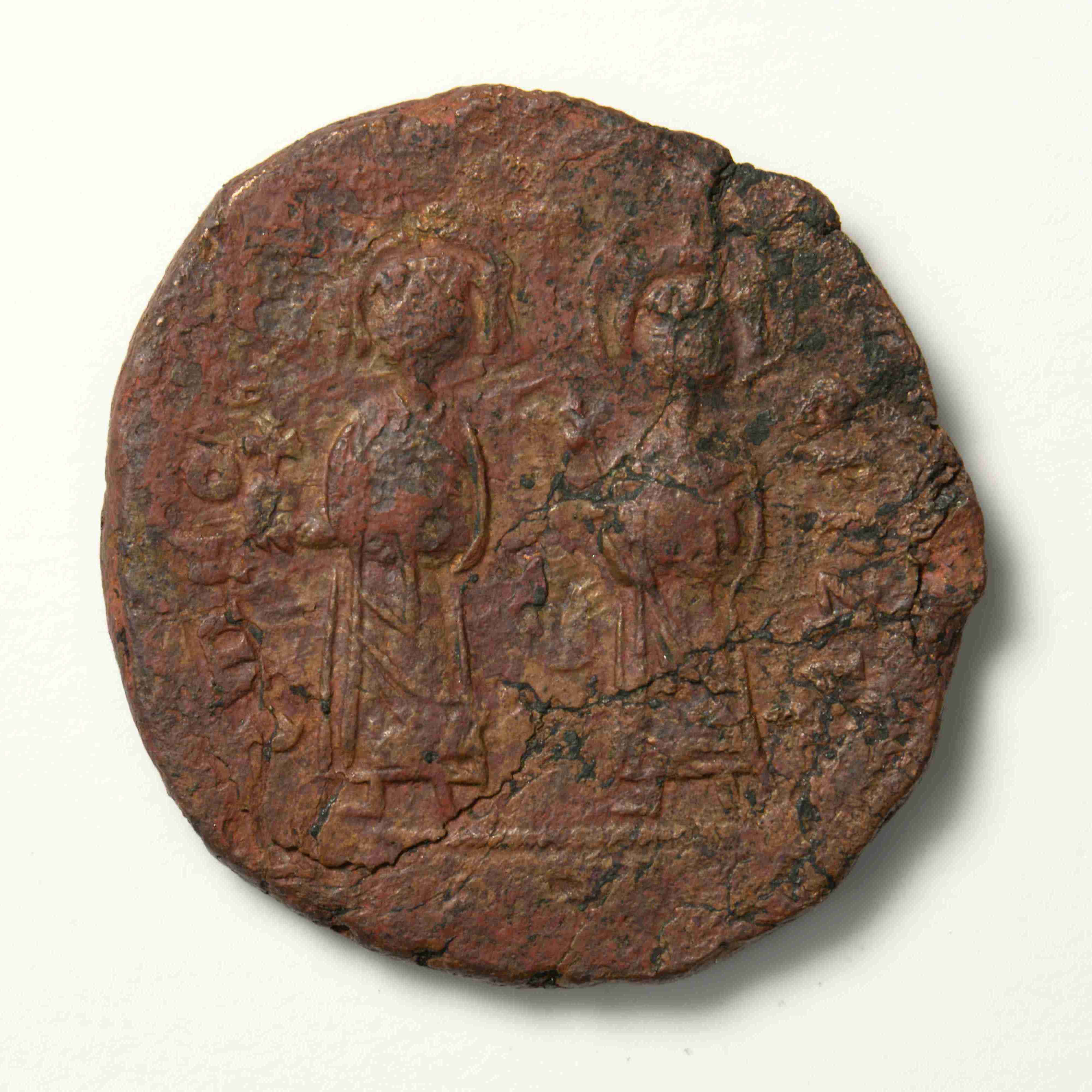 Phocas — Follis (Constantinople, 606–607), аверс, do_byzant