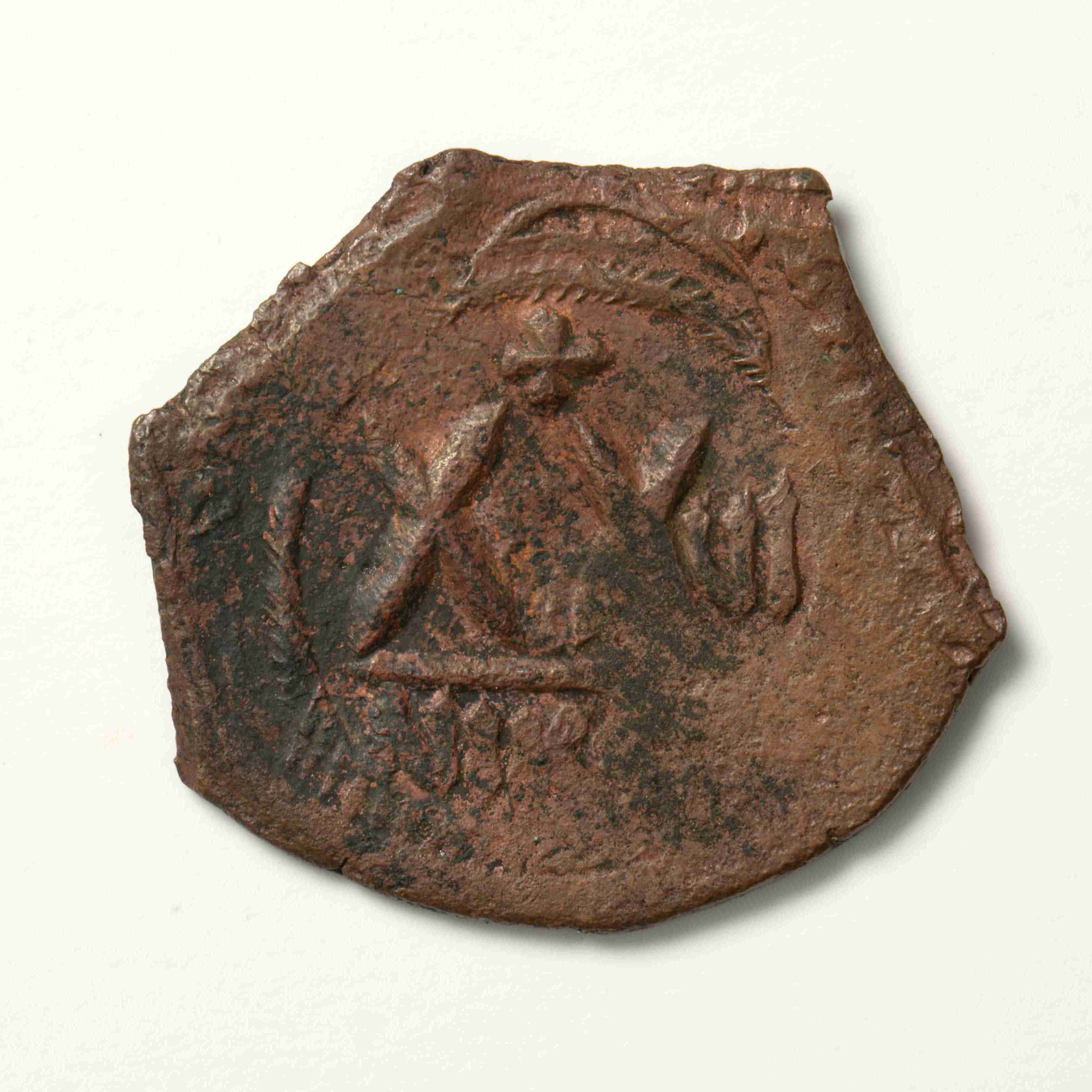 реверс Phocas — Half Follis (Nikomedeia, 607–608)