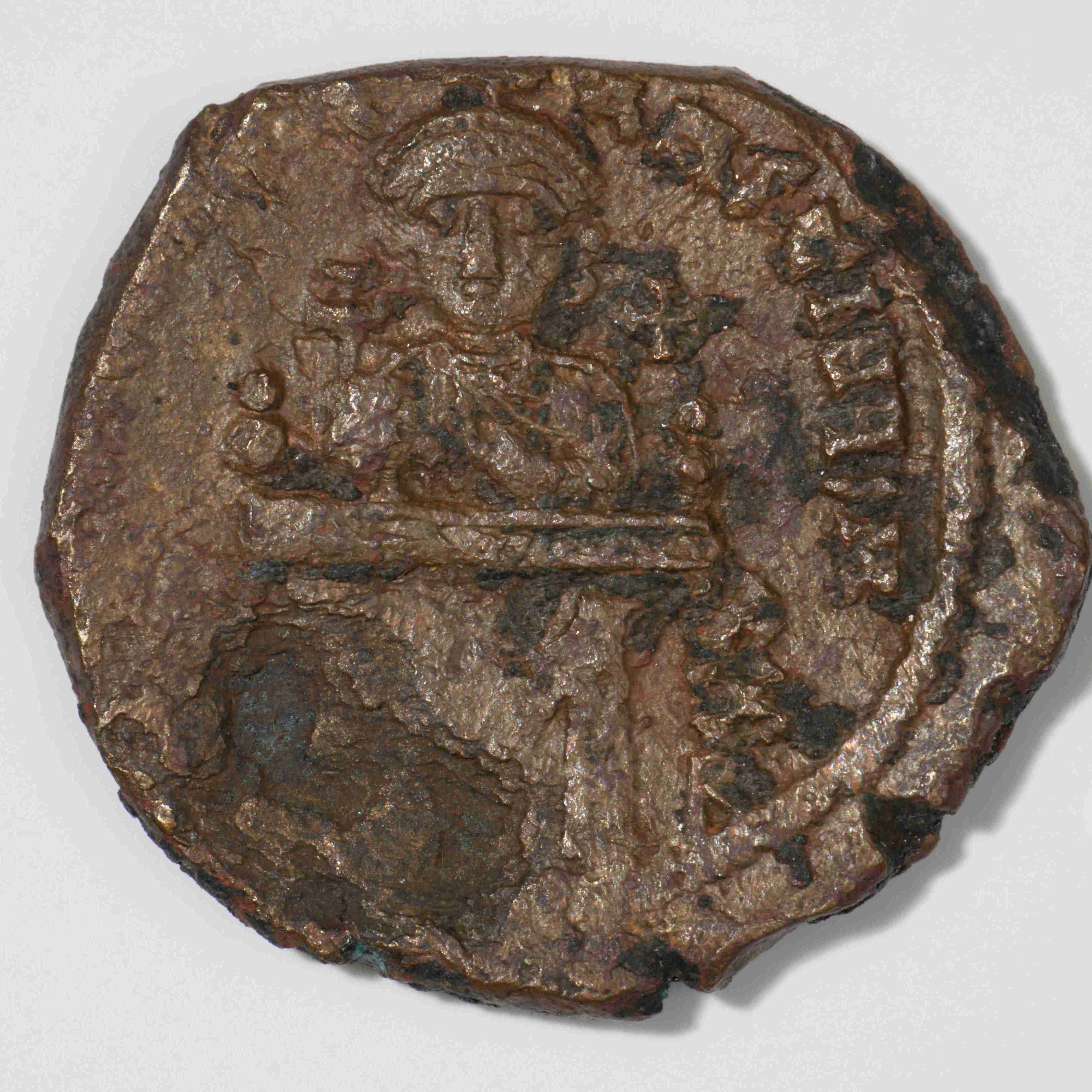 Leo III — Follis (Constantinople, 717), реверс, do_byzant