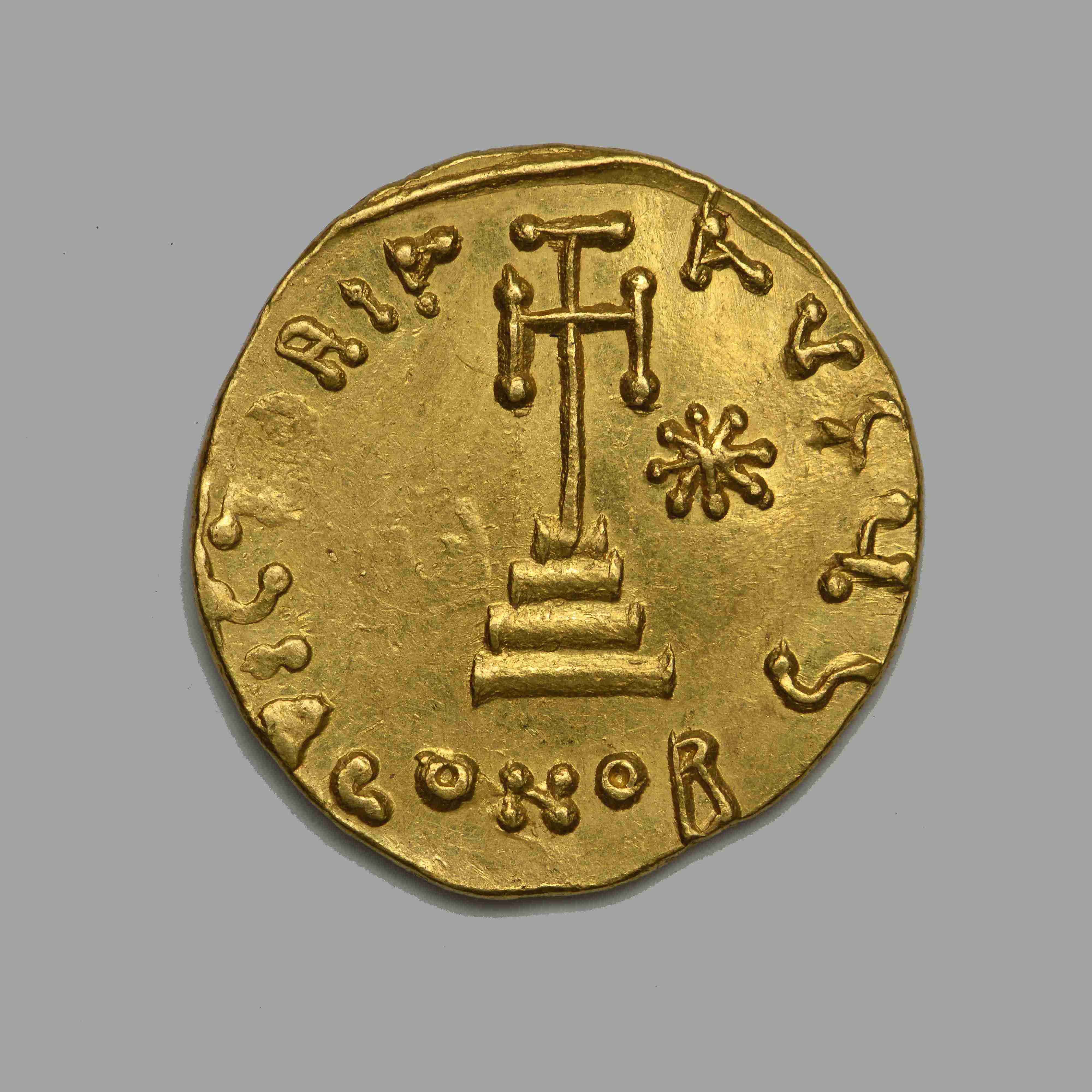 реверс Justinian II — Solidus (Constantinople, 686–687)