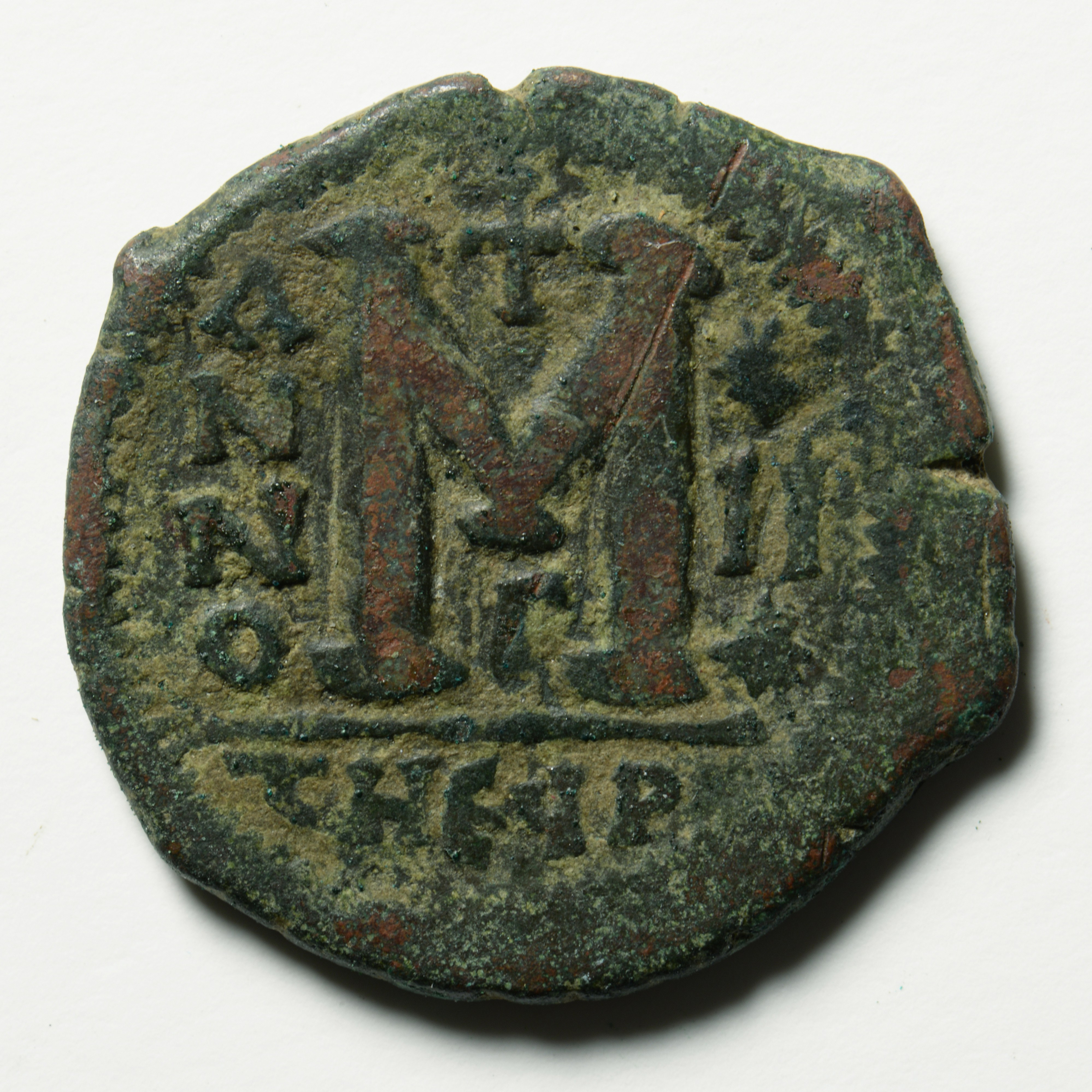 Justin II — Follis (Antioch, 566), реверс, do_byzant