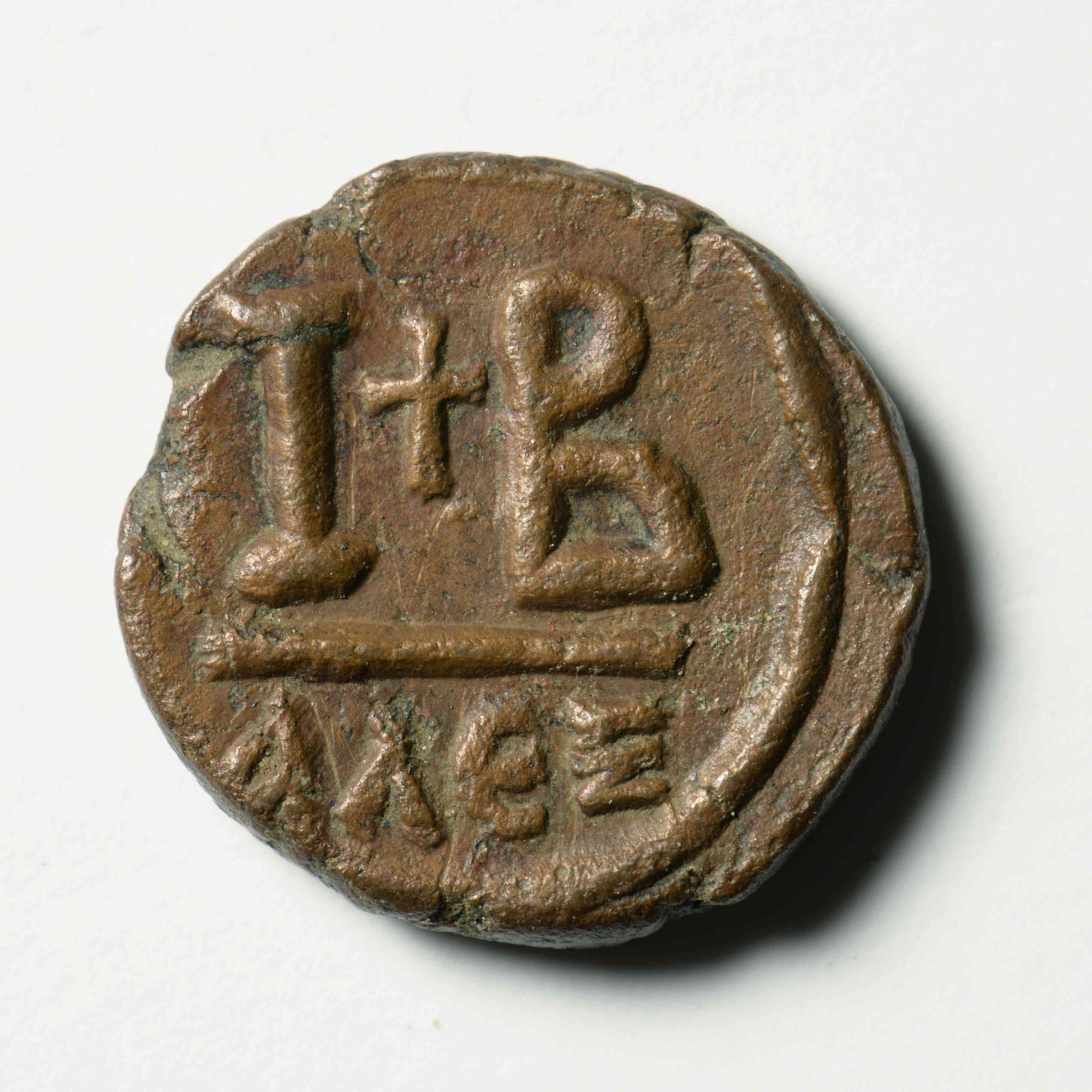 реверс Tiberios II Constantine — Twelve Nummi (Alexandria, 578)
