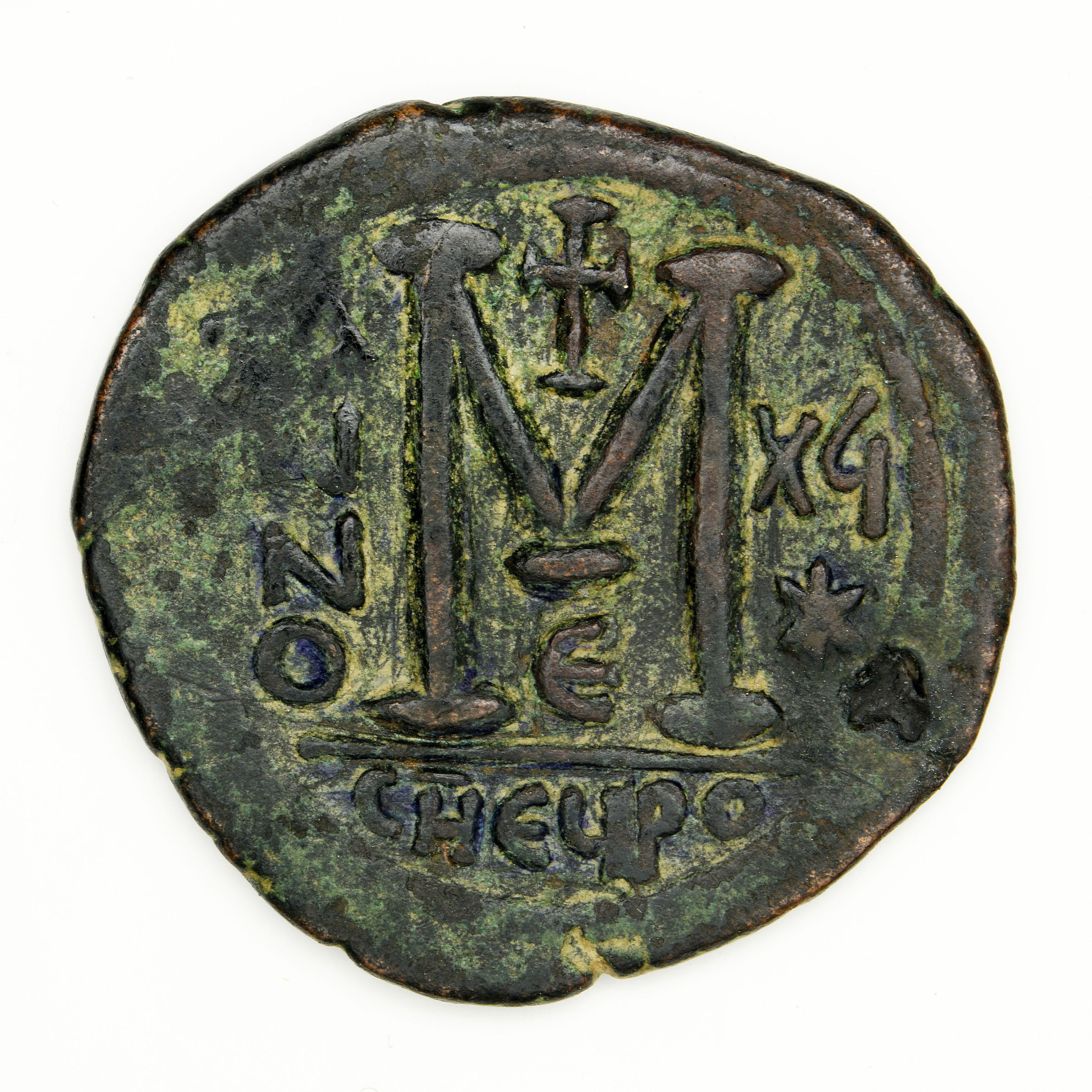 Justinian I — Follis (Antioch, 560–561), реверс, do_byzant