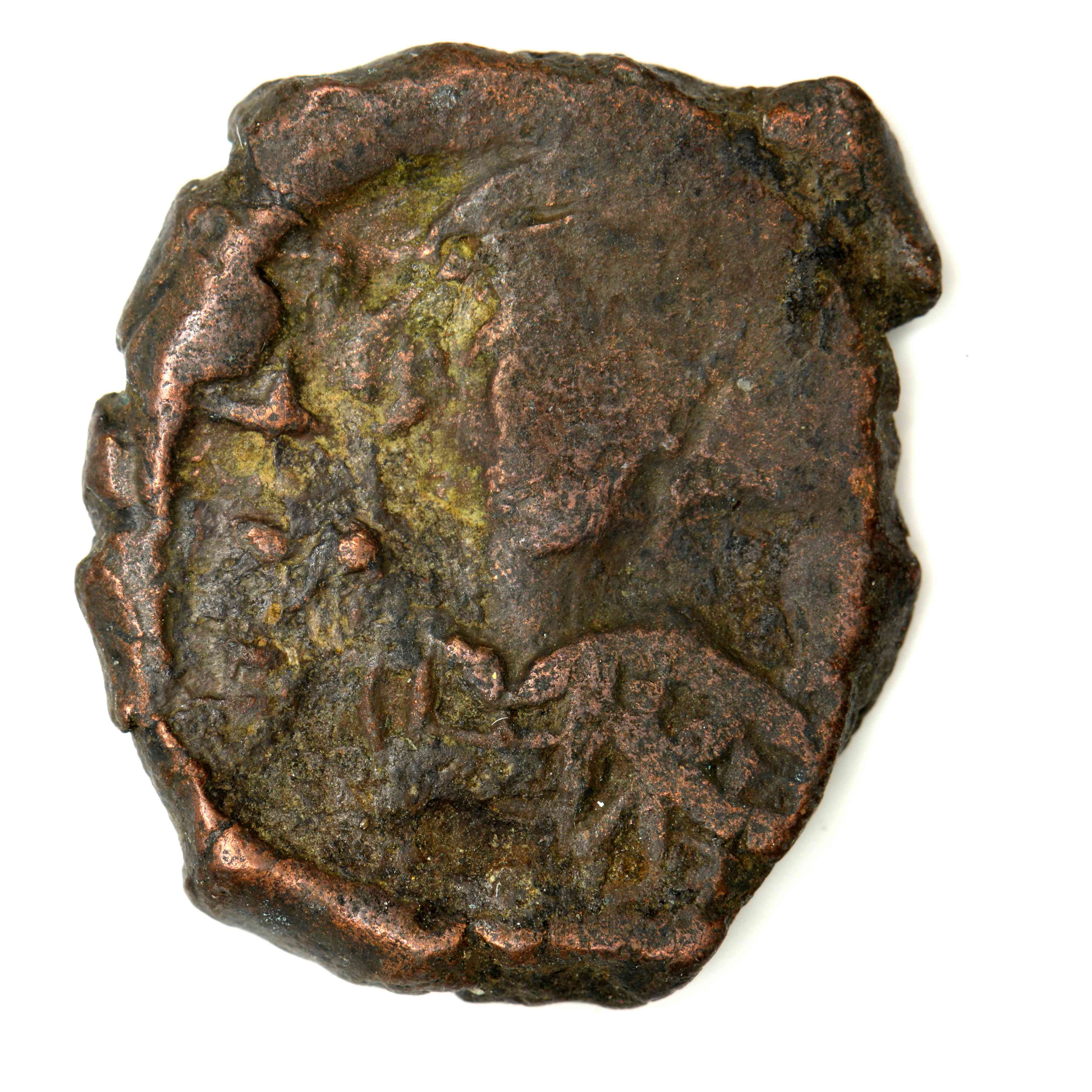 аверс Maurice Tiberius — Half Follis (Nikomedeia, 597–598)