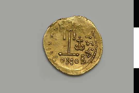 реверс Constantine IV — Tremissis (Rome, 672–673)
