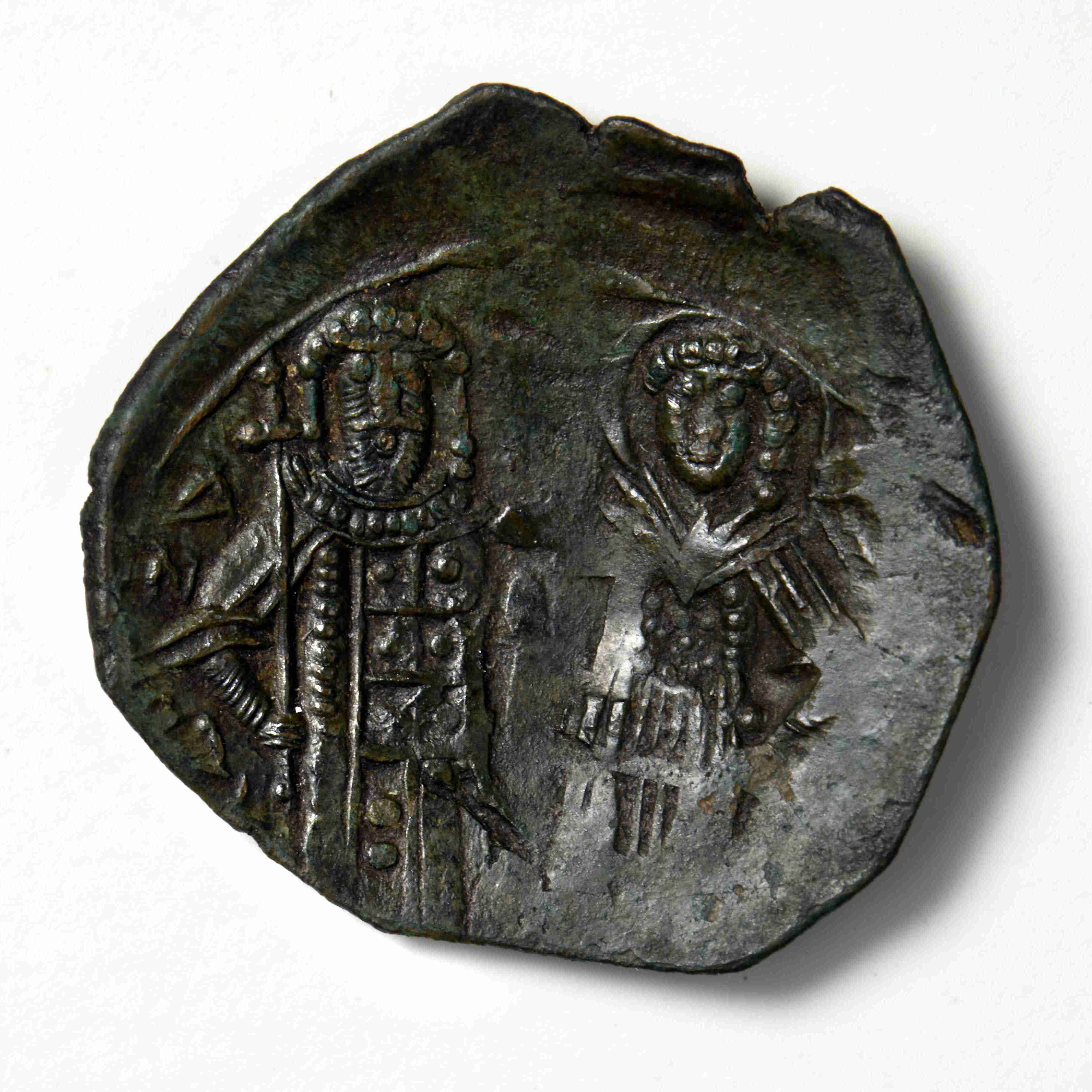reverse Andronikos II Palaiologos — Trikephalon (Aspron Trachy) (Constantinople, 1282)