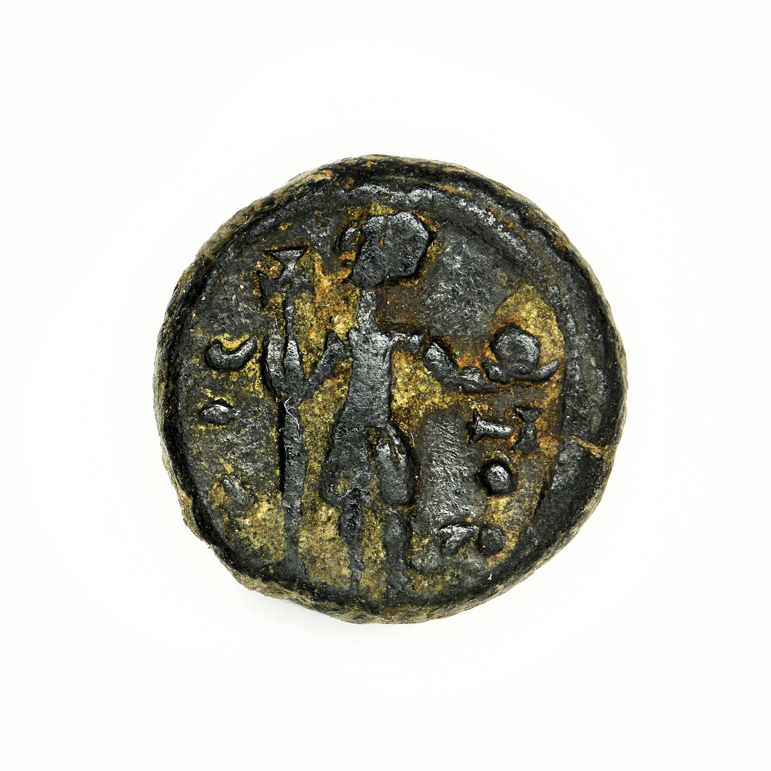 реверс Justinian I — Pentanummium (Cherson, 527)