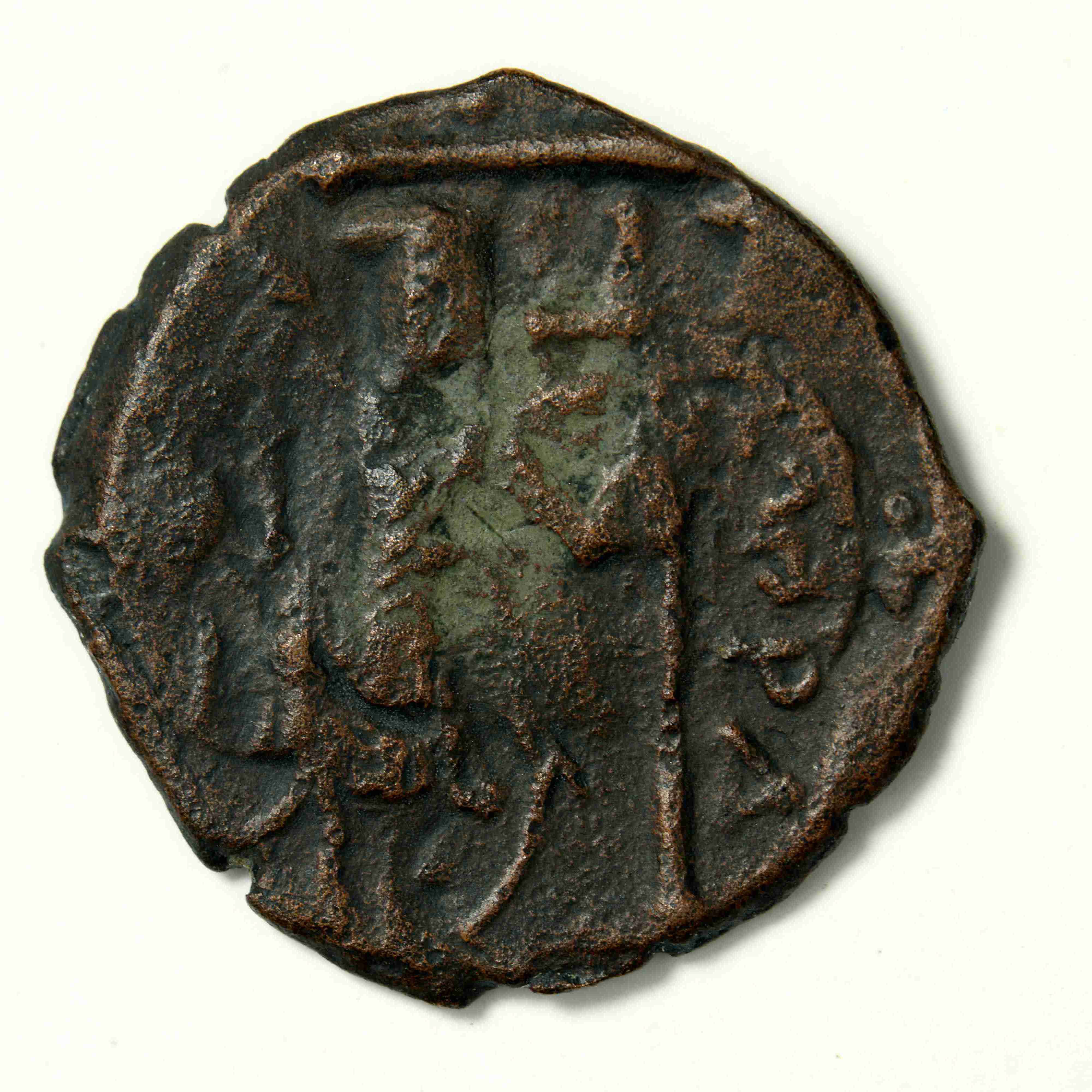 obverse Tiberios III — Follis (Constantinople, 701–702)