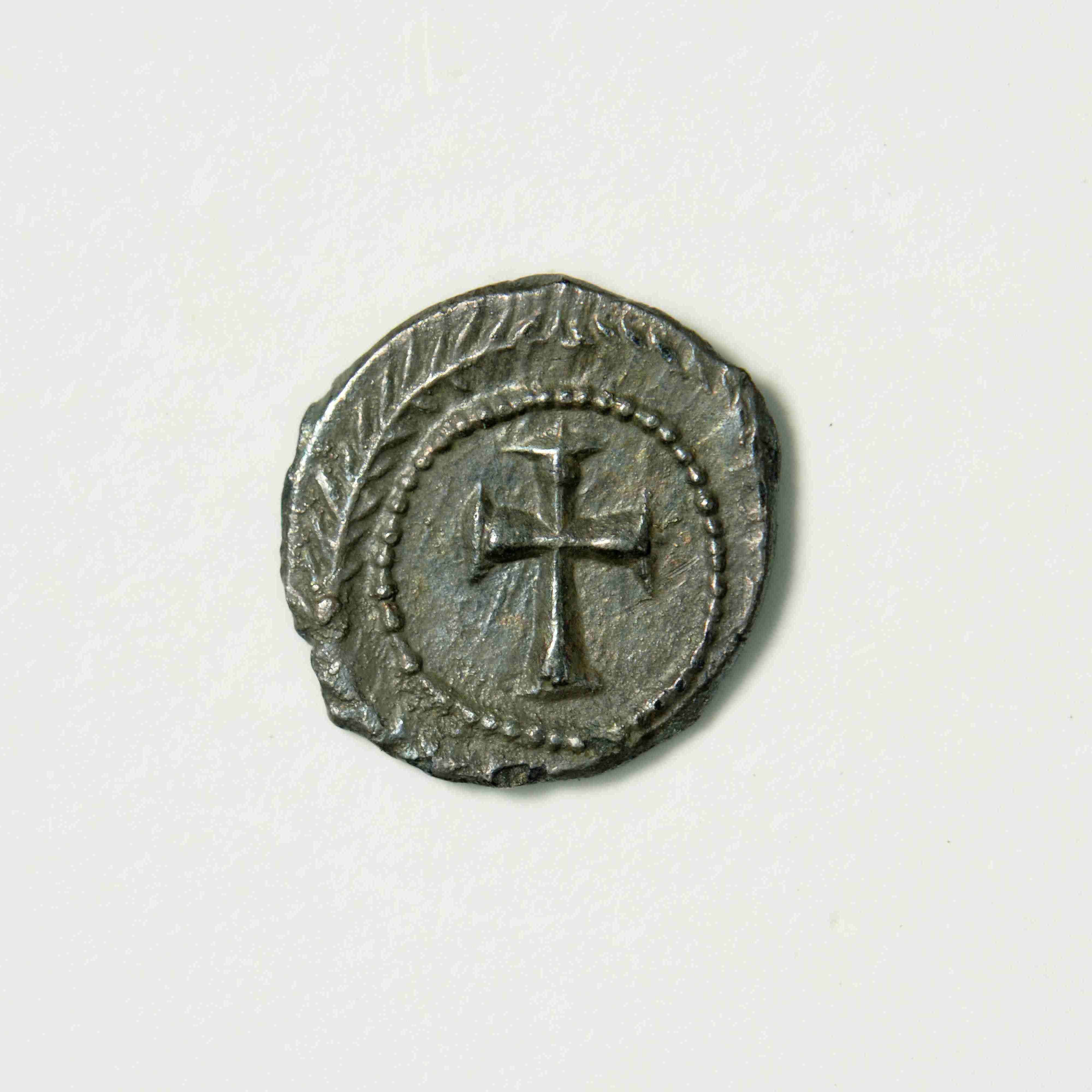 reverse Maurice Tiberius — Quarter siliqua (Carthage, 590)