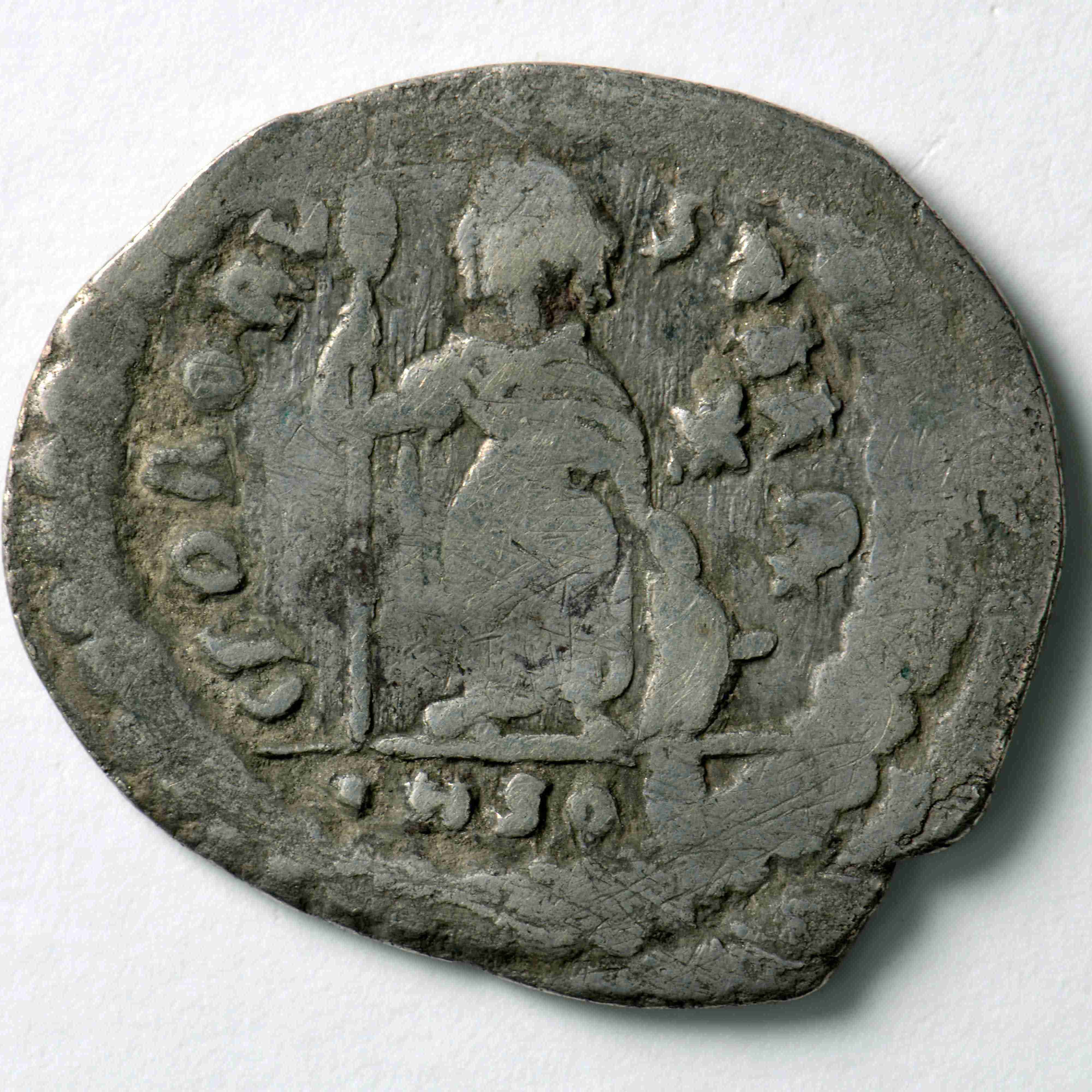 реверс Justin I — Light Miliarense (Thessalonike, 518)