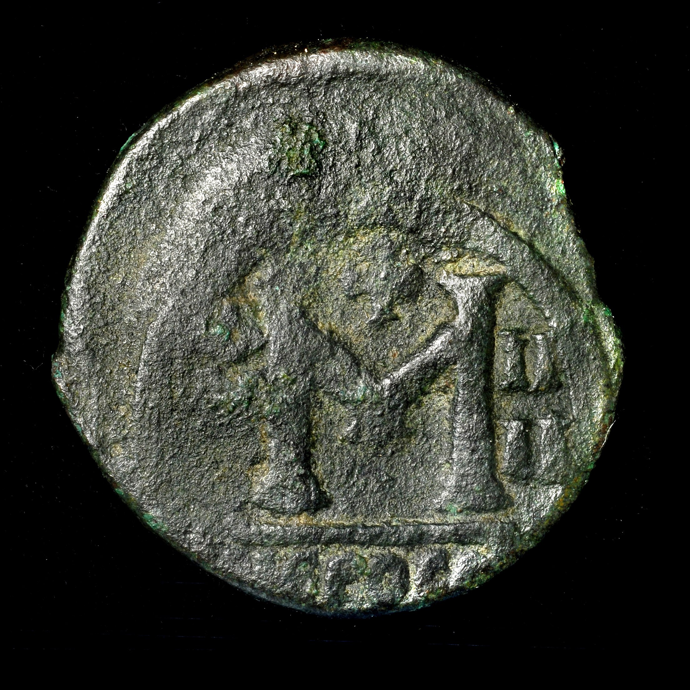 reverse Heraclius — Follis (Jerusalem, 614)