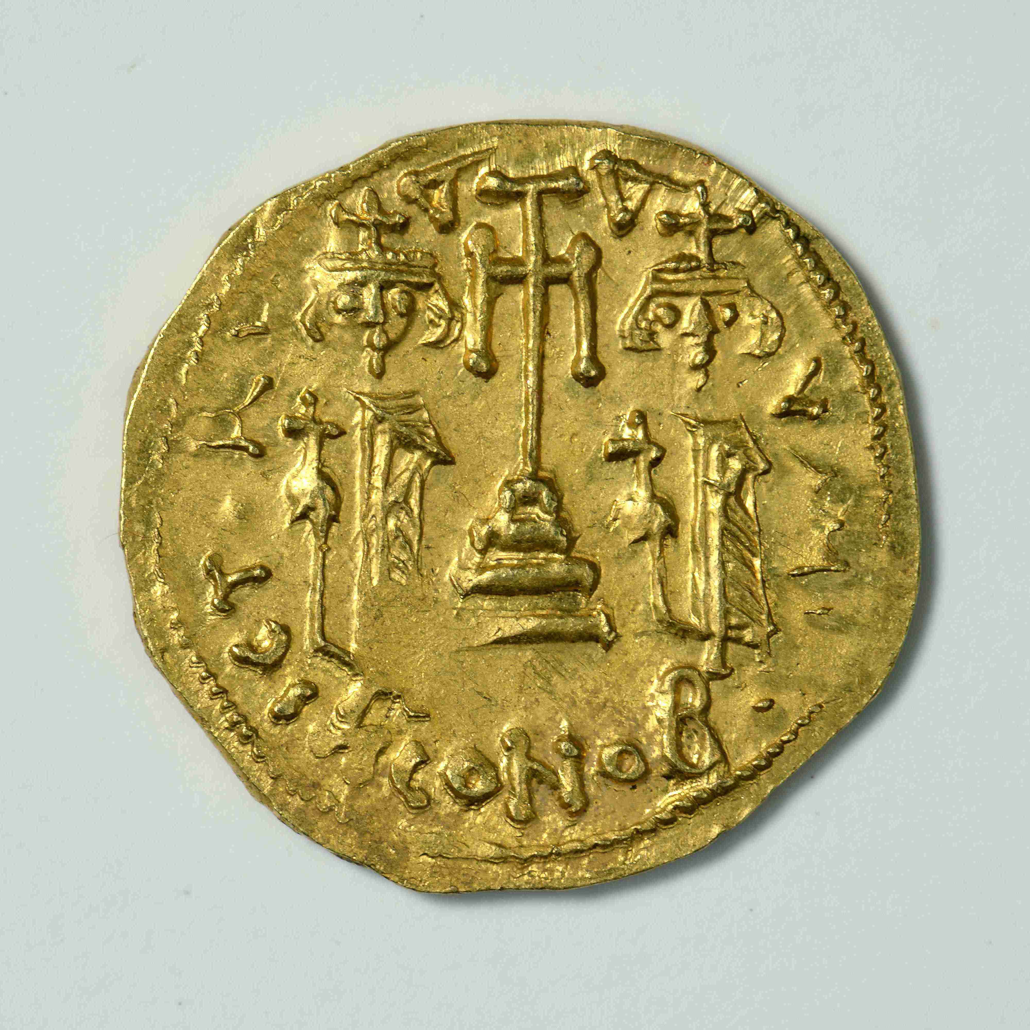 реверс Constantine IV — Solidus (Ravenna, 668)
