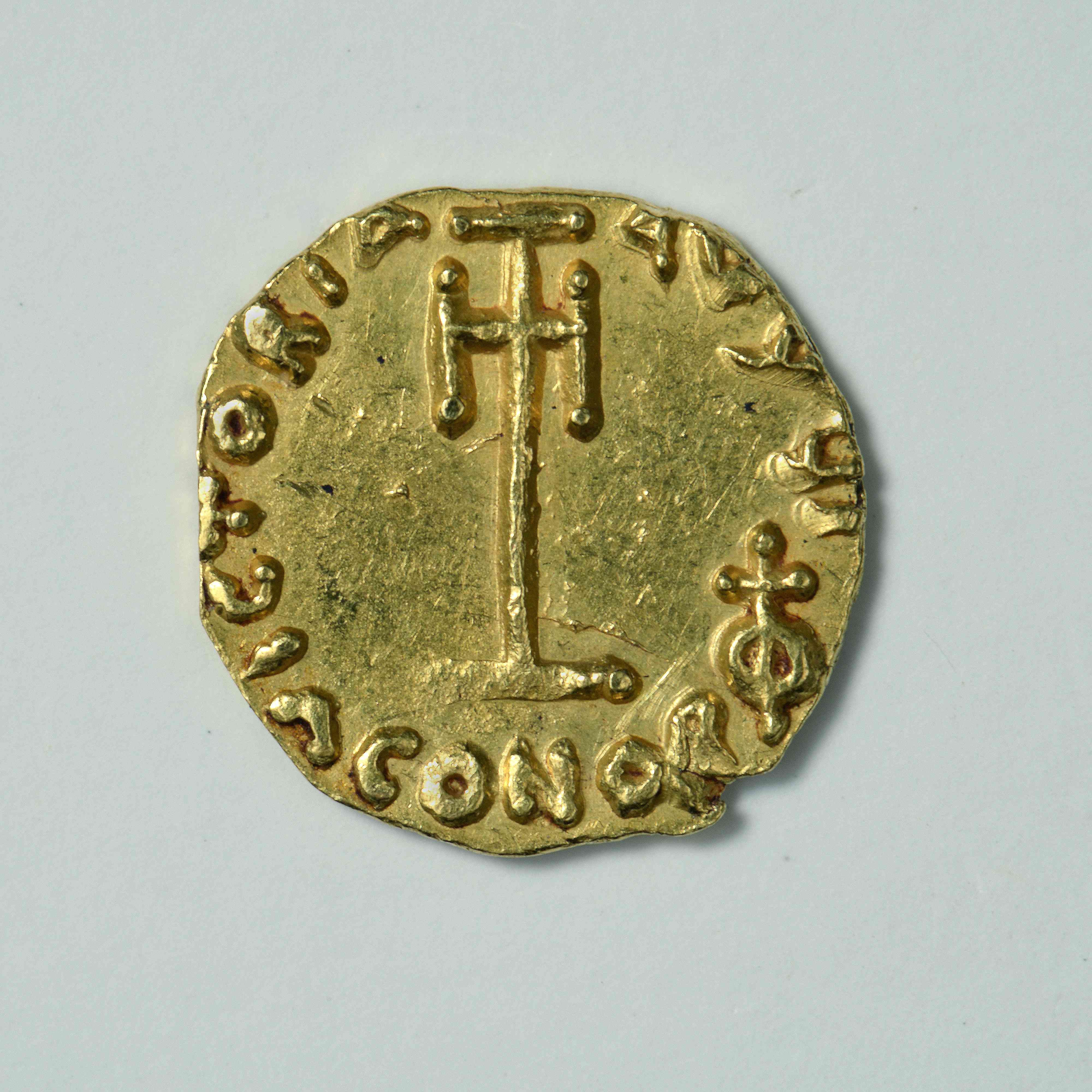 реверс Justinian II — Tremissis (Rome, 685)