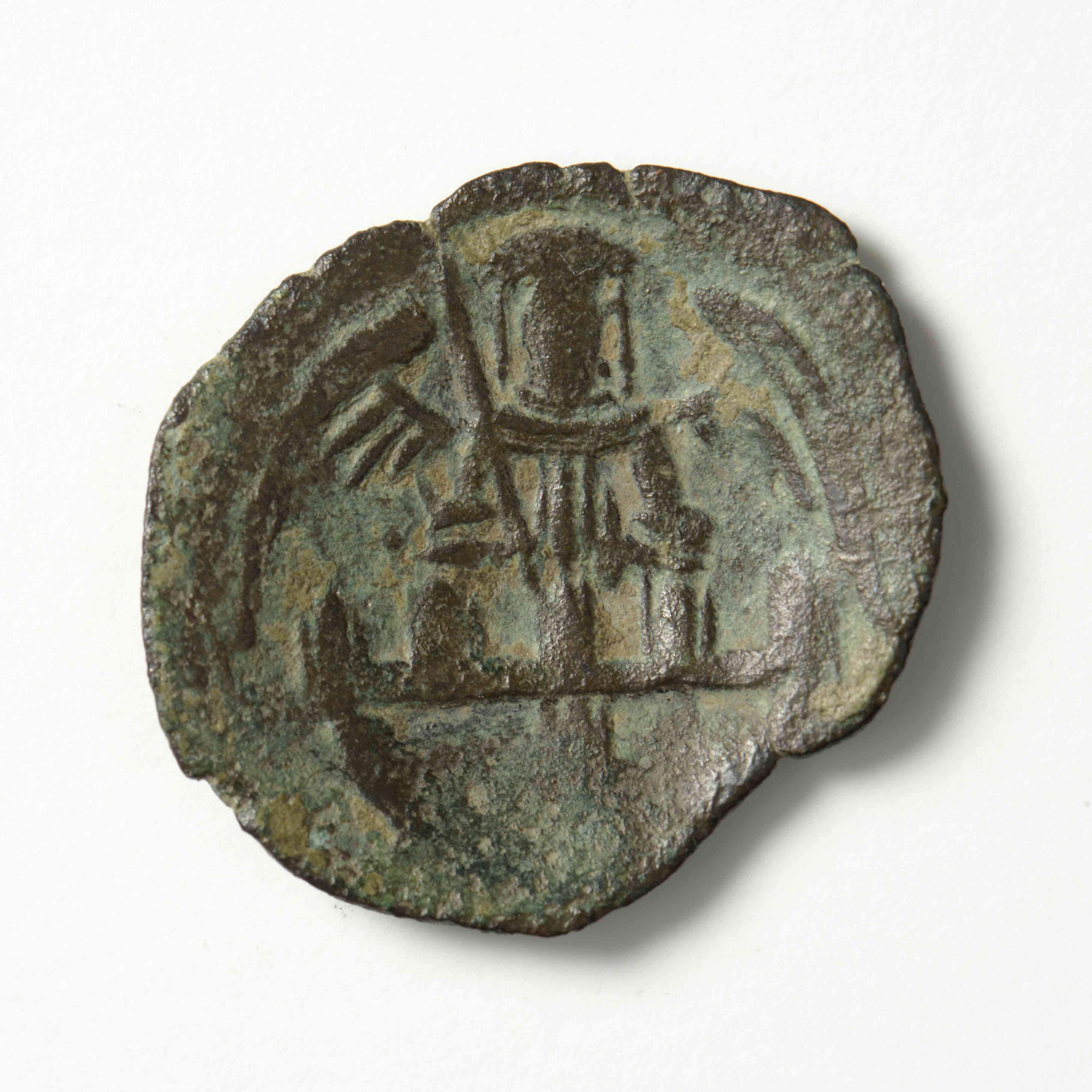 реверс Andronikos II Palaiologos — Trikephalon (Aspron Trachy) (Thessalonike, 1282)