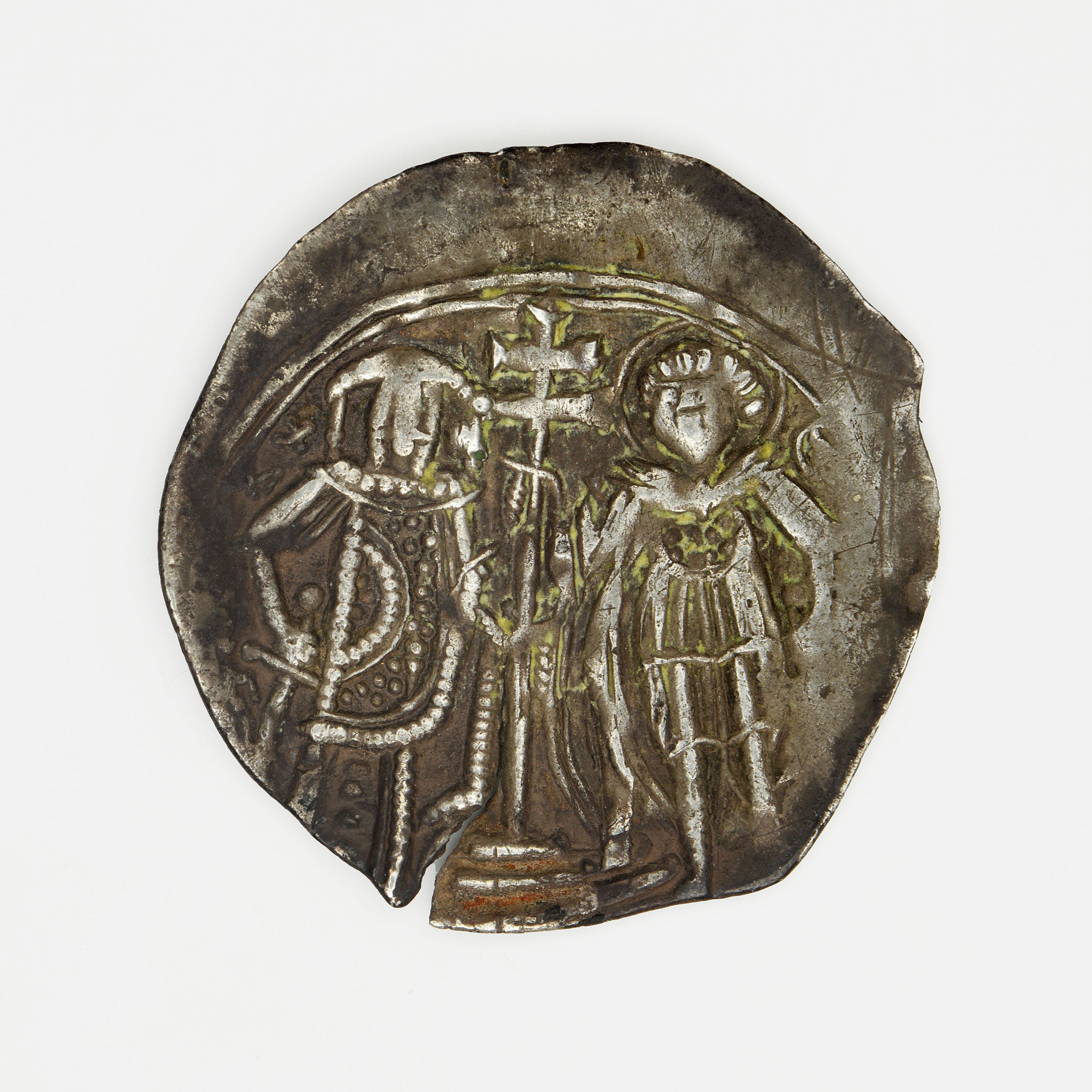 реверс Michael VIII Palaiologos — Trikephalon (Aspron Trachy) (Magnesia, 1258–1259)