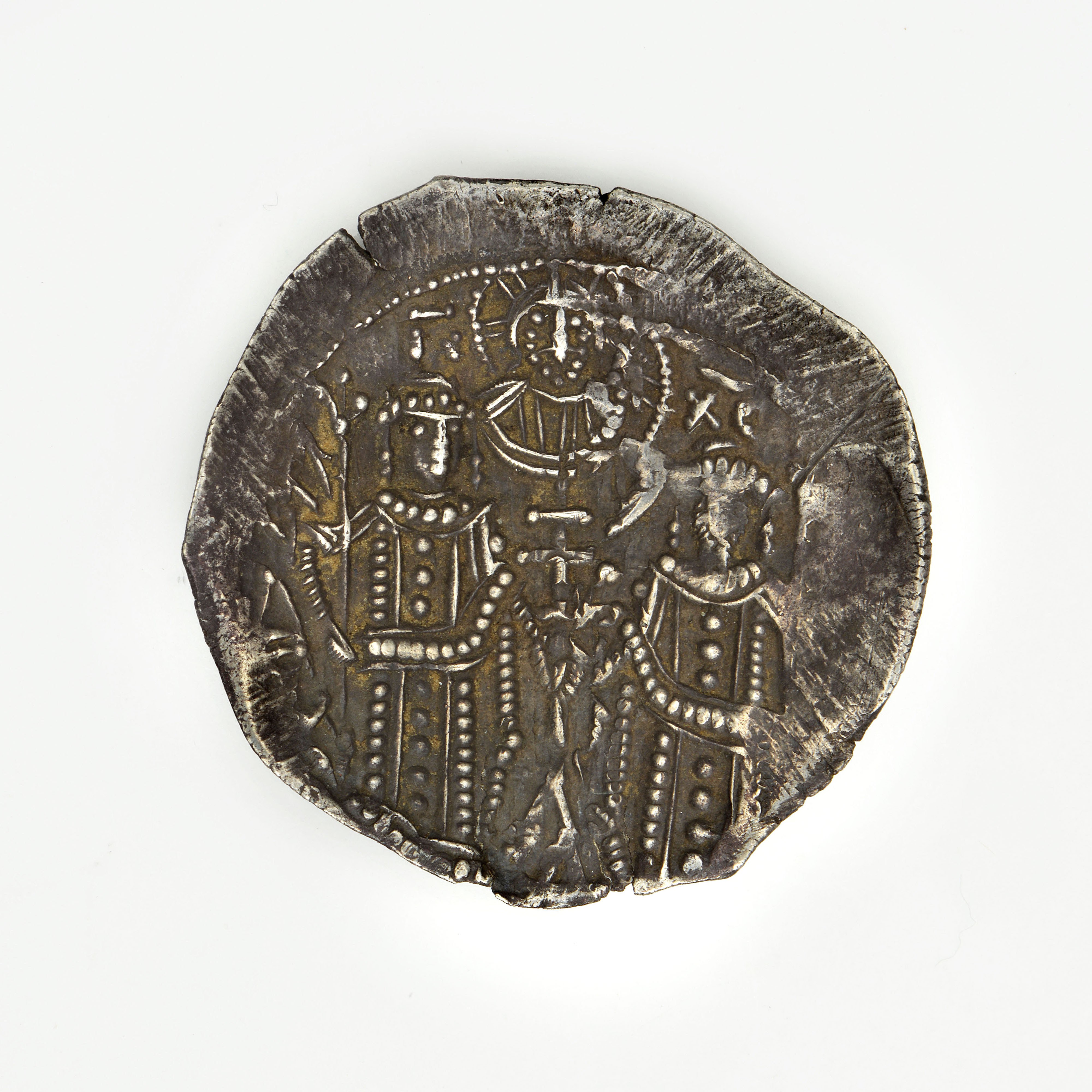 reverse Michael VIII Palaiologos — Trikephalon (Aspron Trachy) (Thessalonike, 1272)