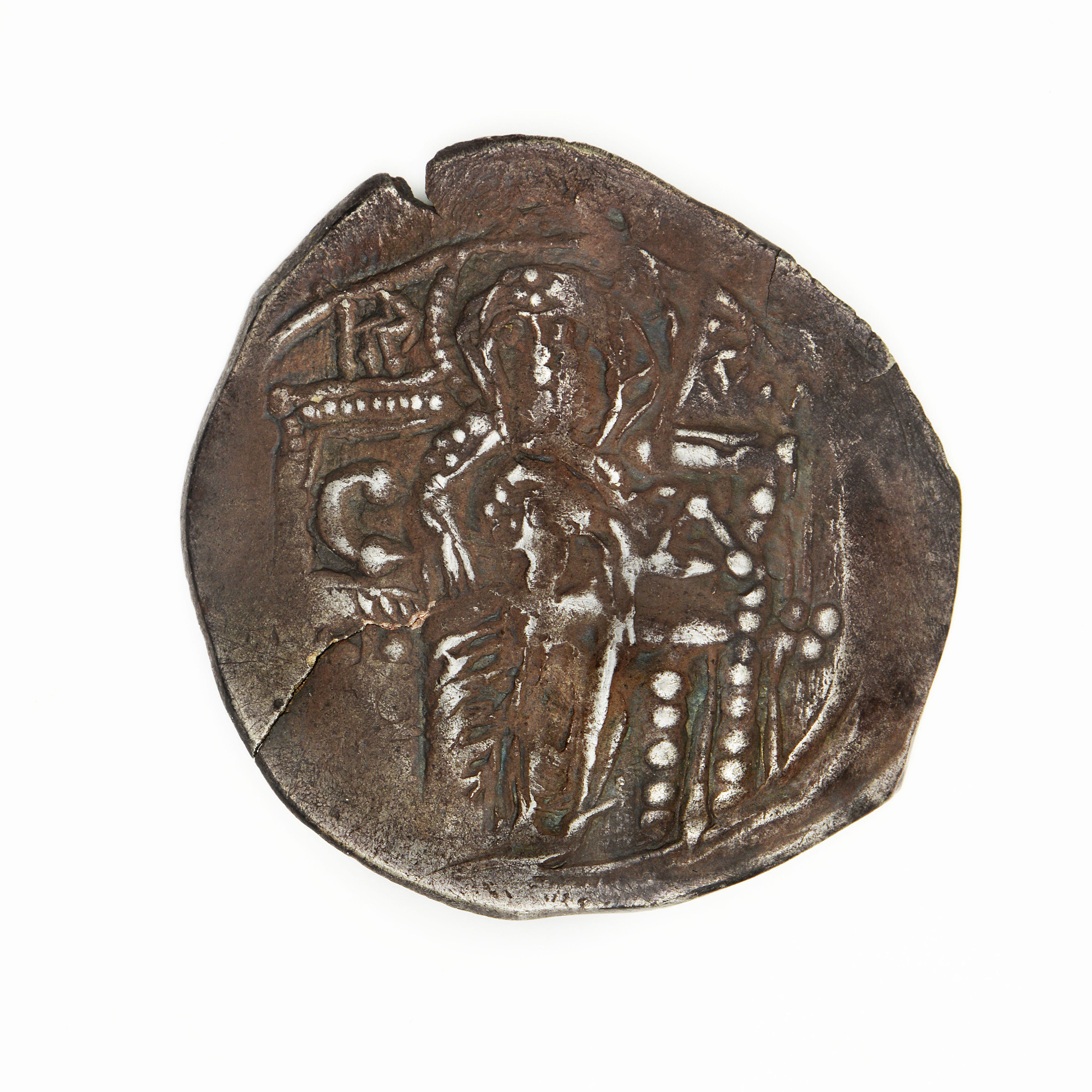 аверс Michael VIII Palaiologos — Trikephalon (Aspron Trachy) (Constantinople, 1258–1259)