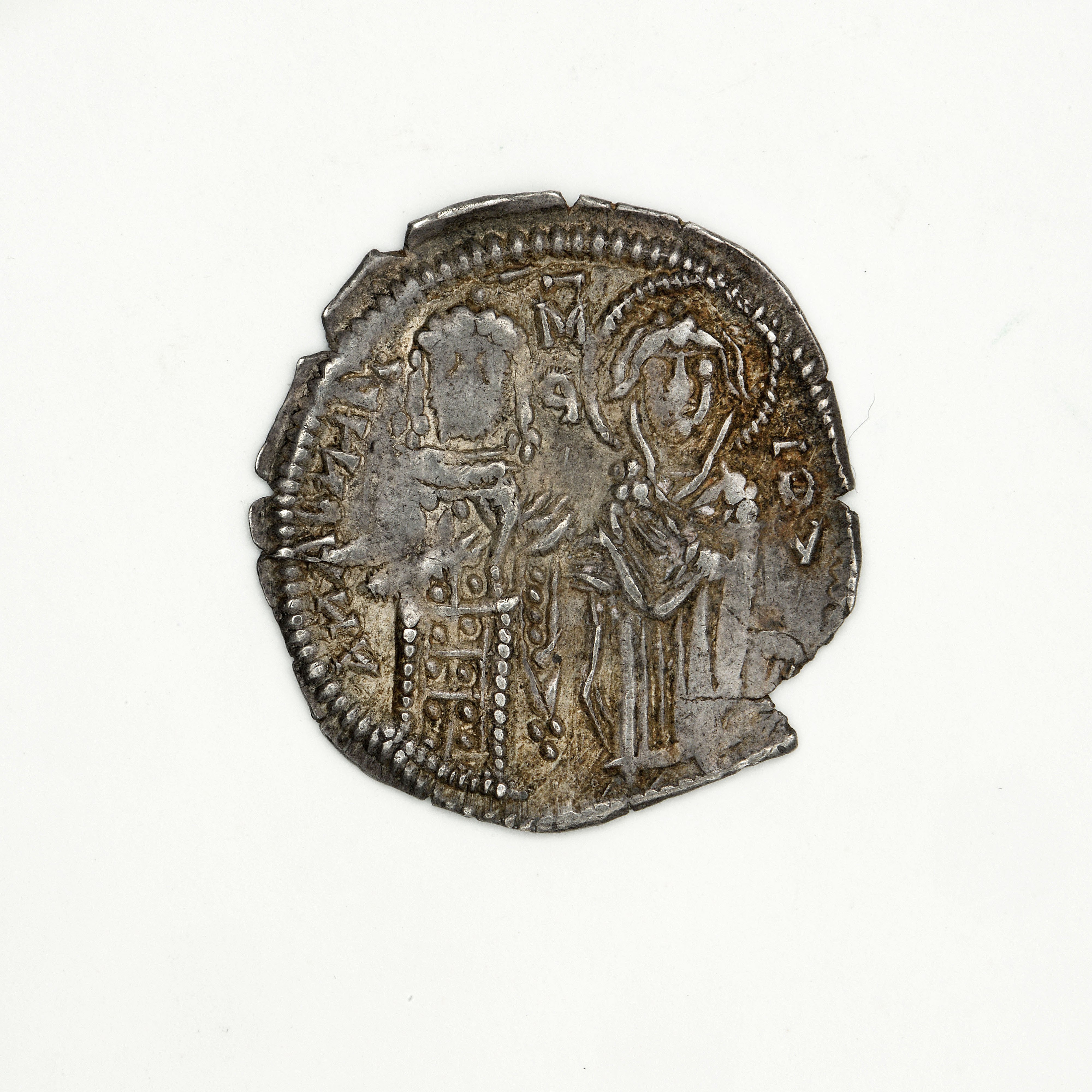 reverse Andronikos III Palaiologos — Half Basilikon (Constantinople, 1328)