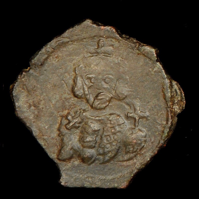 Justinian II — Follis (Syracuse, 708), аверс, do_byzant