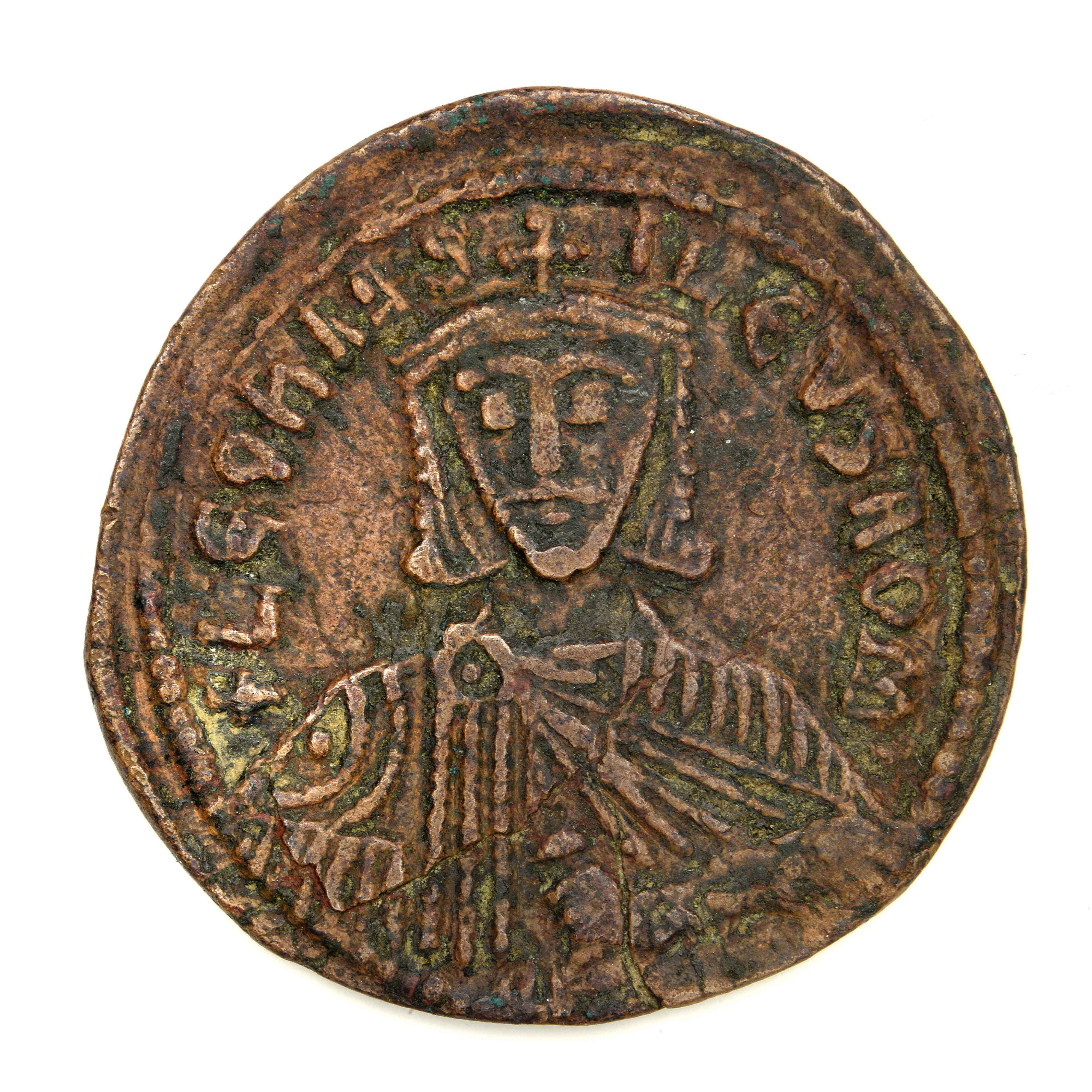 аверс Leo VI — Follis (Constantinople, 886)