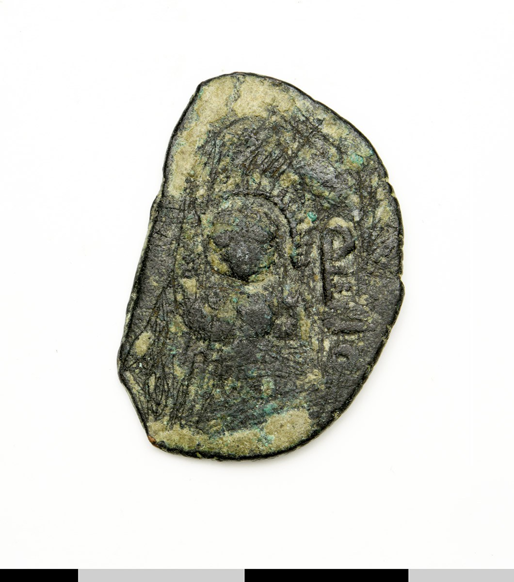 Abd al-Malik — Fals (Yubna, 692), аверс, do_byzant