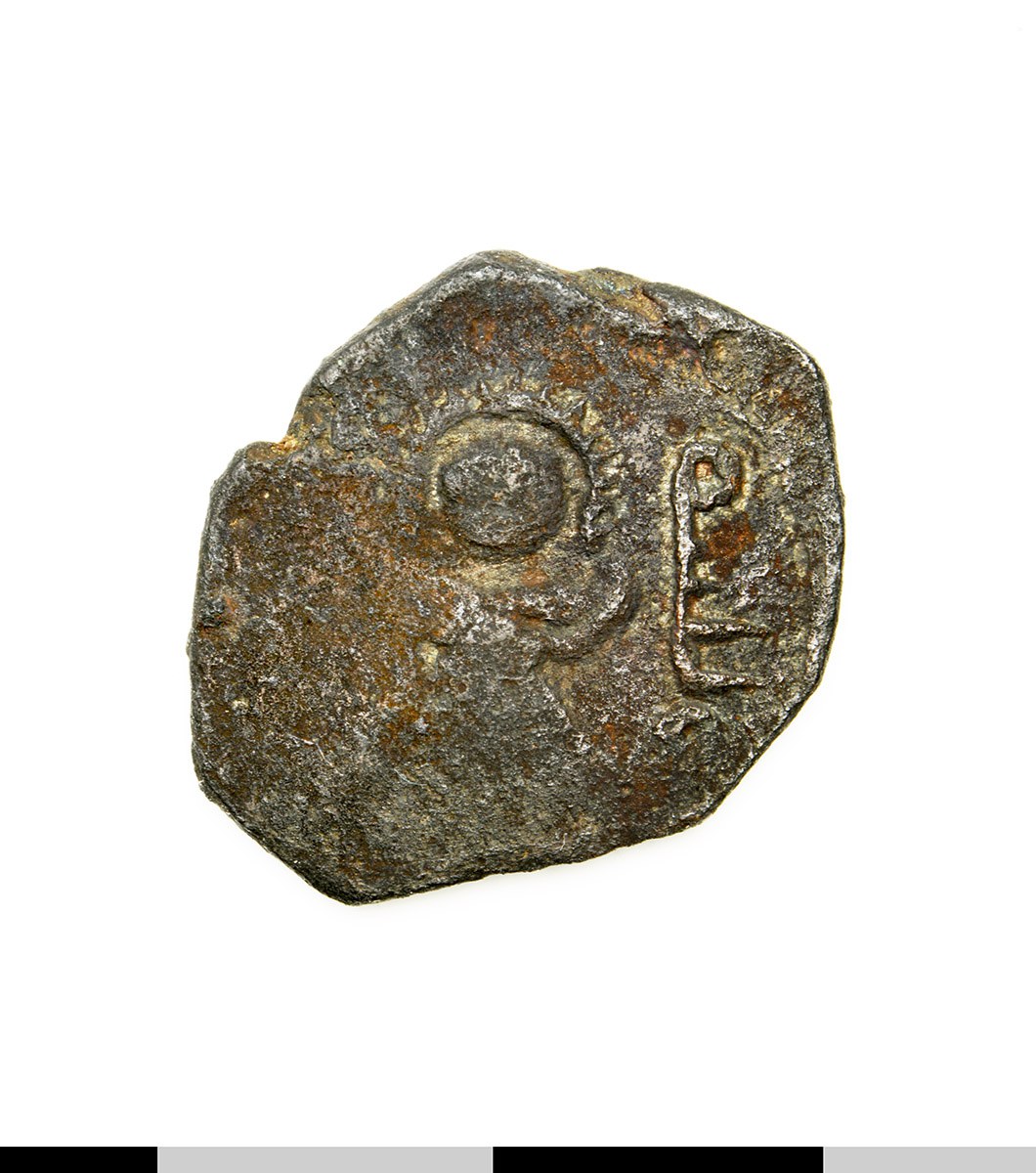 Abd al-Malik — Fals (Yubna, 692), аверс, do_byzant