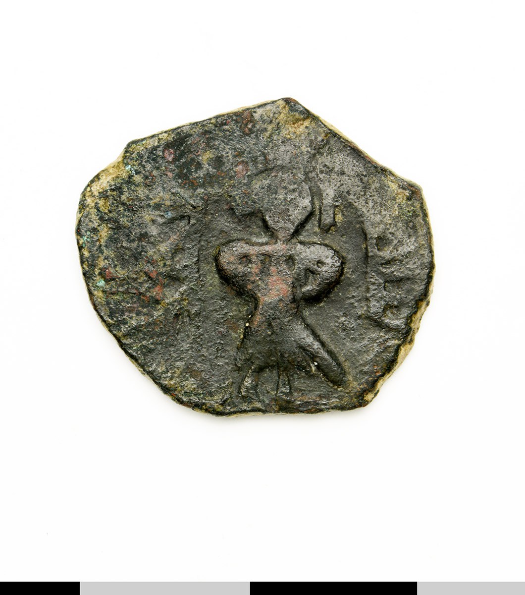 Abd al-Malik — Fals (Yubna, 692), аверс, do_byzant