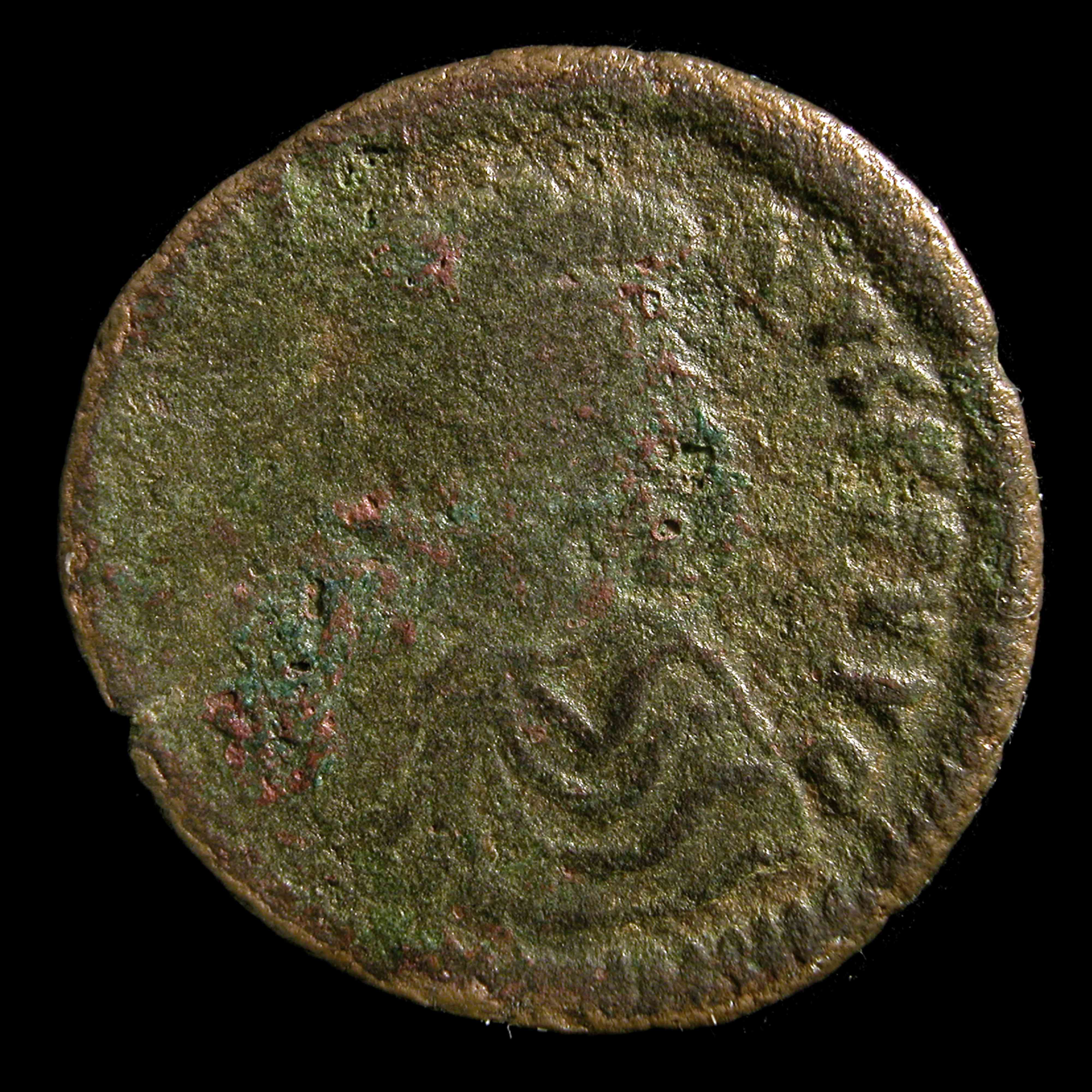 Justin I — Follis (Kyzikos, 518), аверс, do_byzant