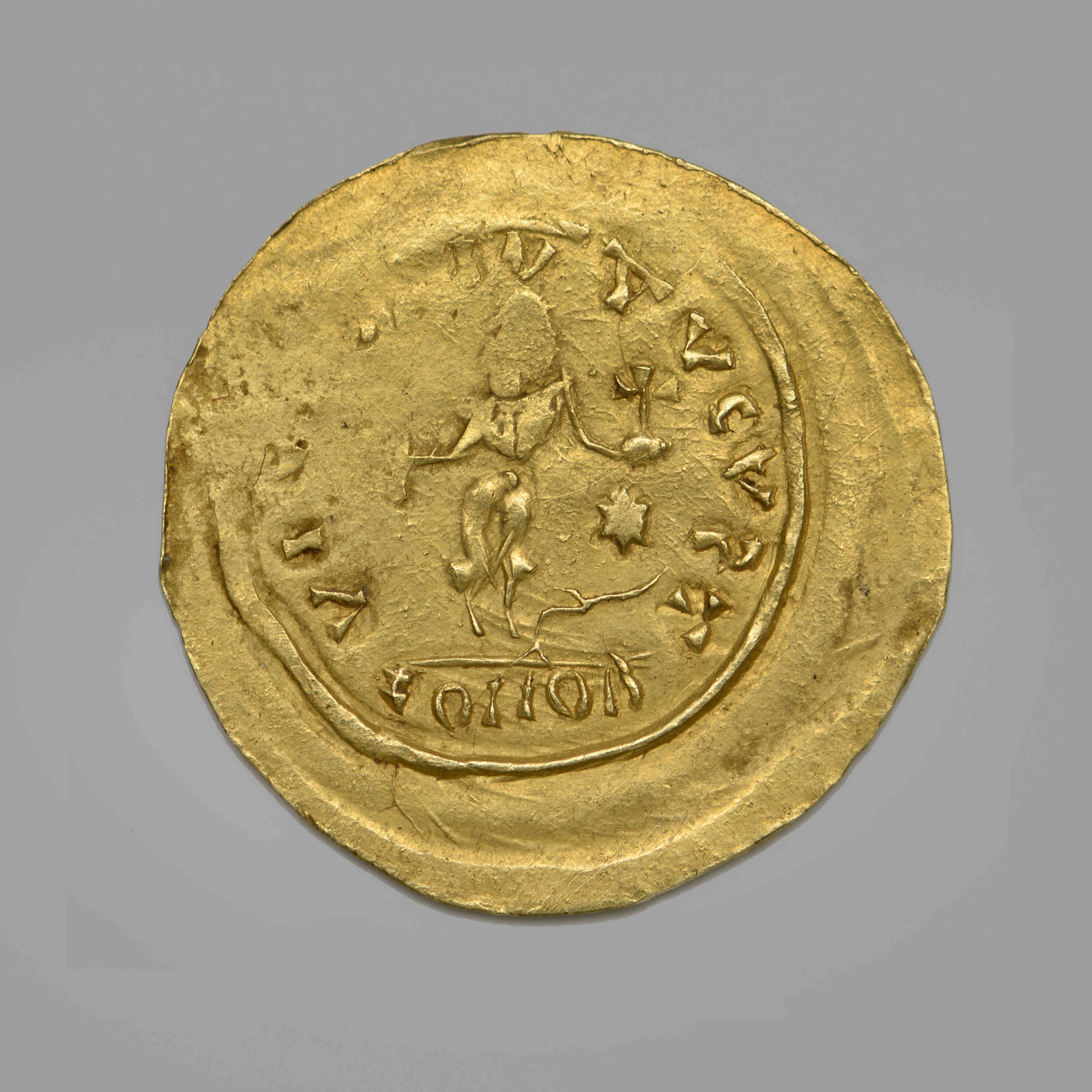 реверс Justin II — Tremissis (Spain, 565)