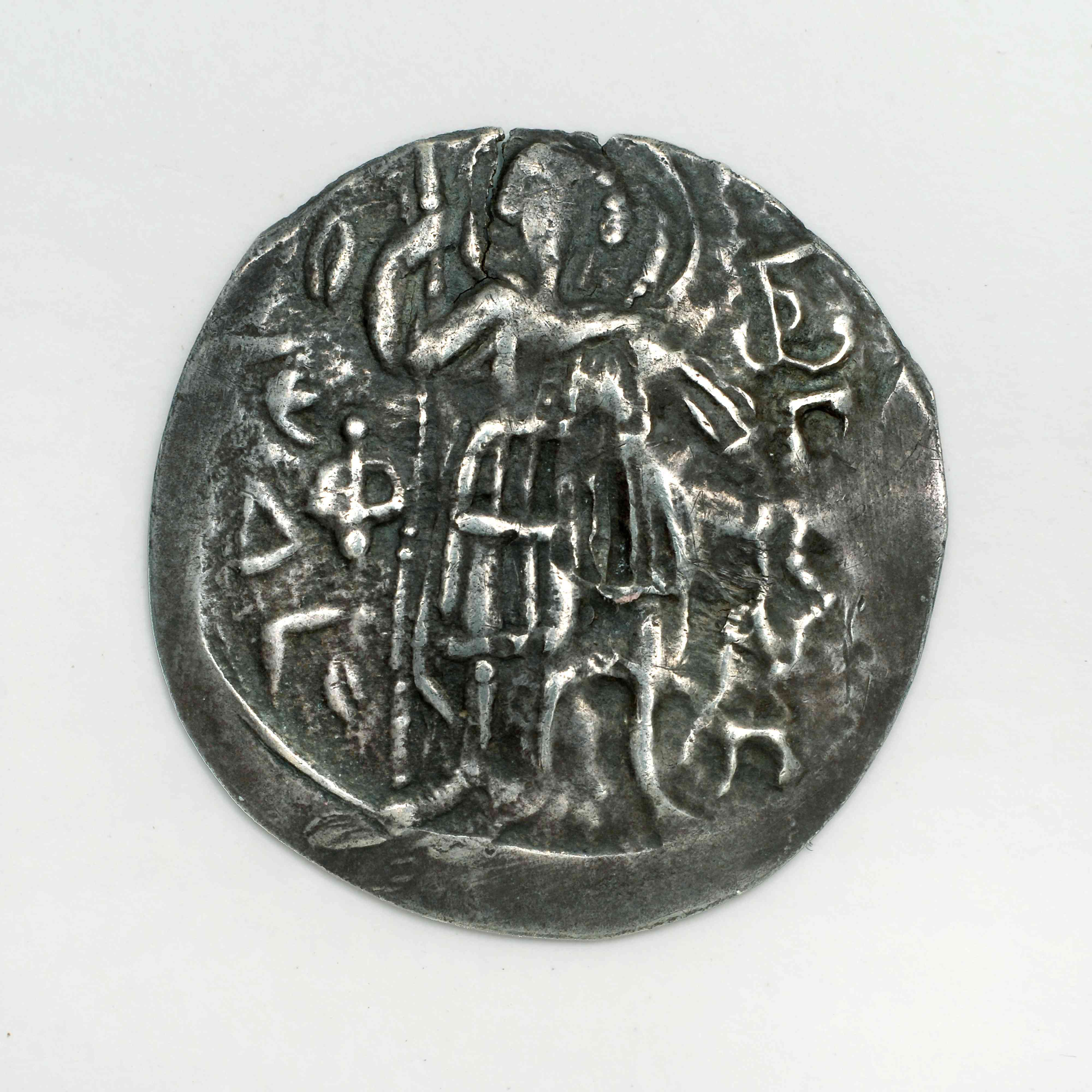 Michael VIII Palaiologos — Trikephalon (Aspron Trachy) (Constantinople, 1258–1259), аверс, do_byzant