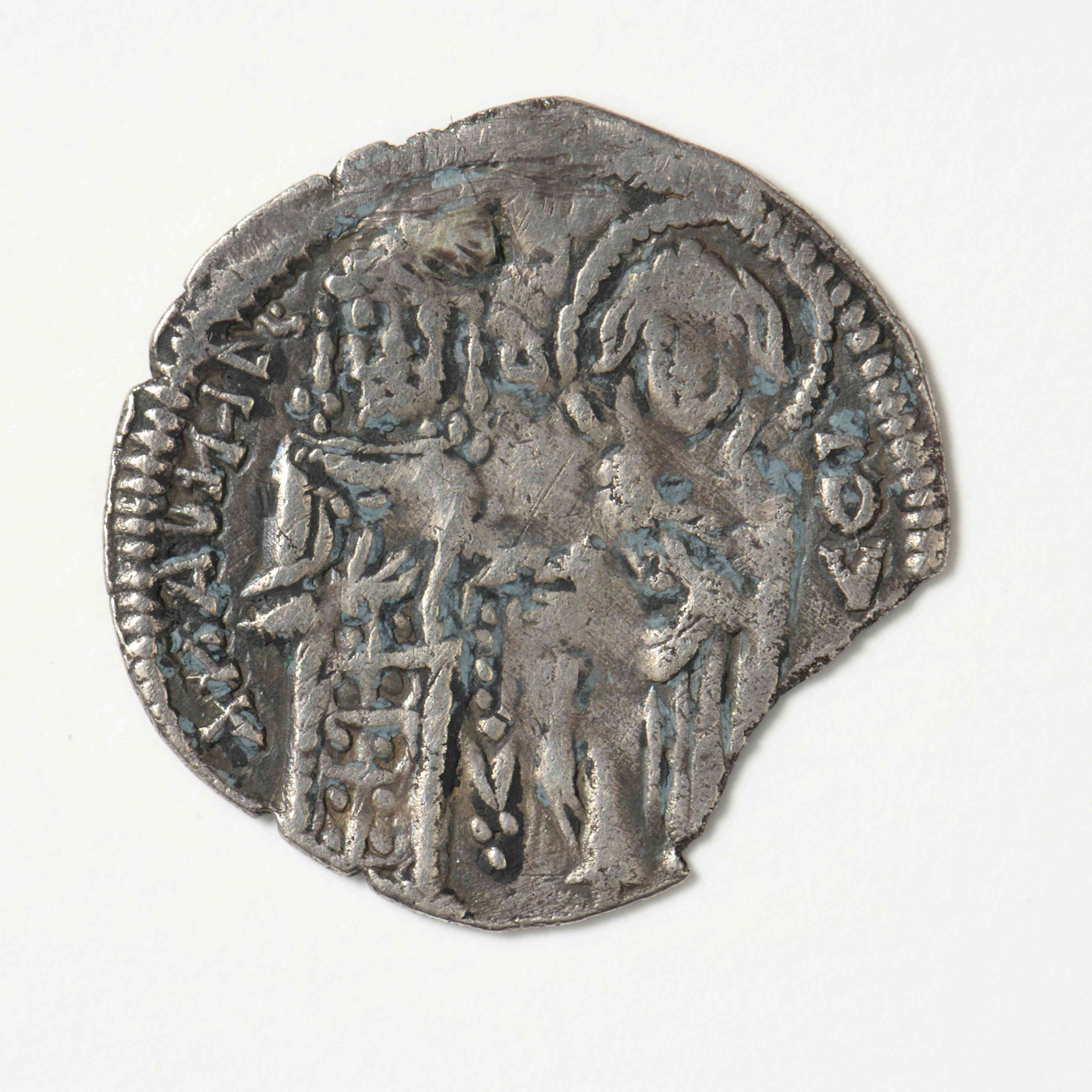 реверс Andronikos III Palaiologos — Half Basilikon (Thessalonike, 1328)